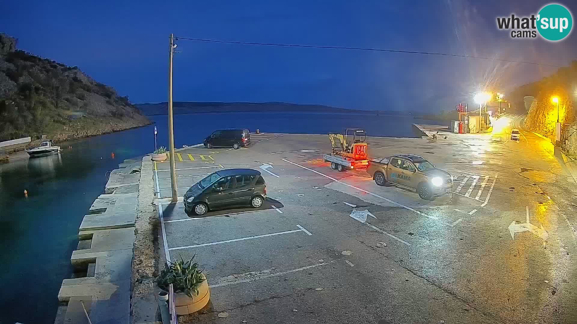 Webcam Fährhafen Prizna – zur Insel Pag