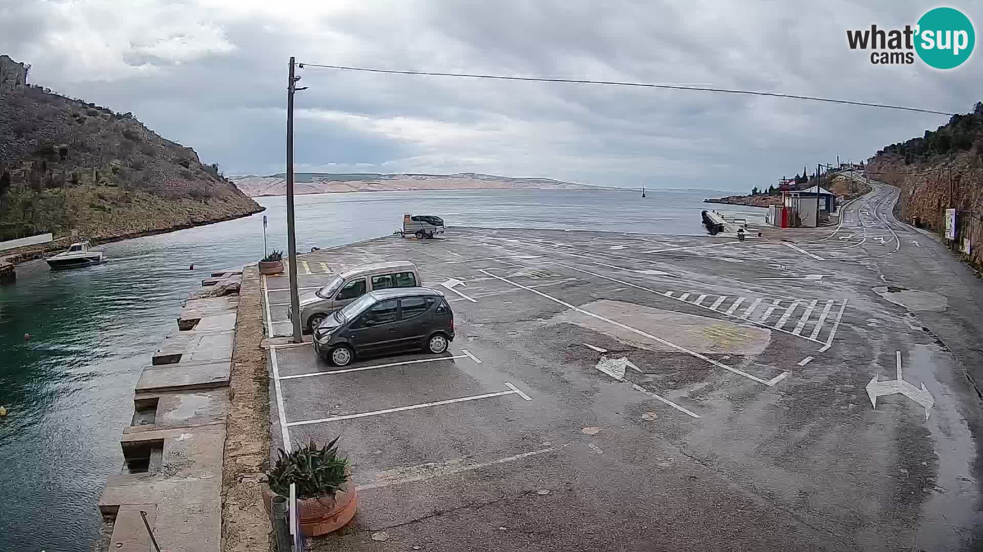 Webcam porto traghetti di Prizna – per l’isola di Pag