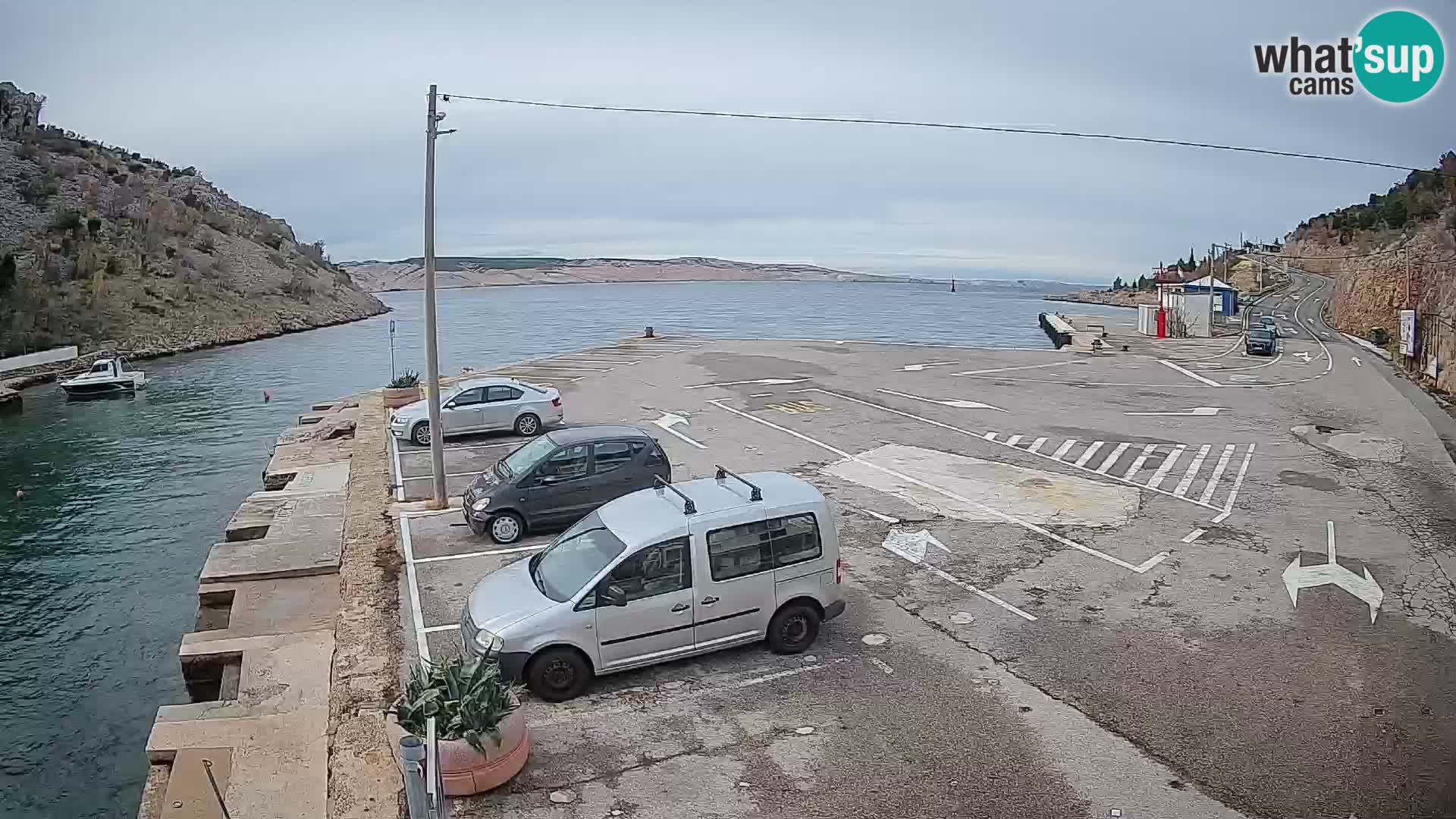 Webcam porto traghetti di Prizna – per l’isola di Pag