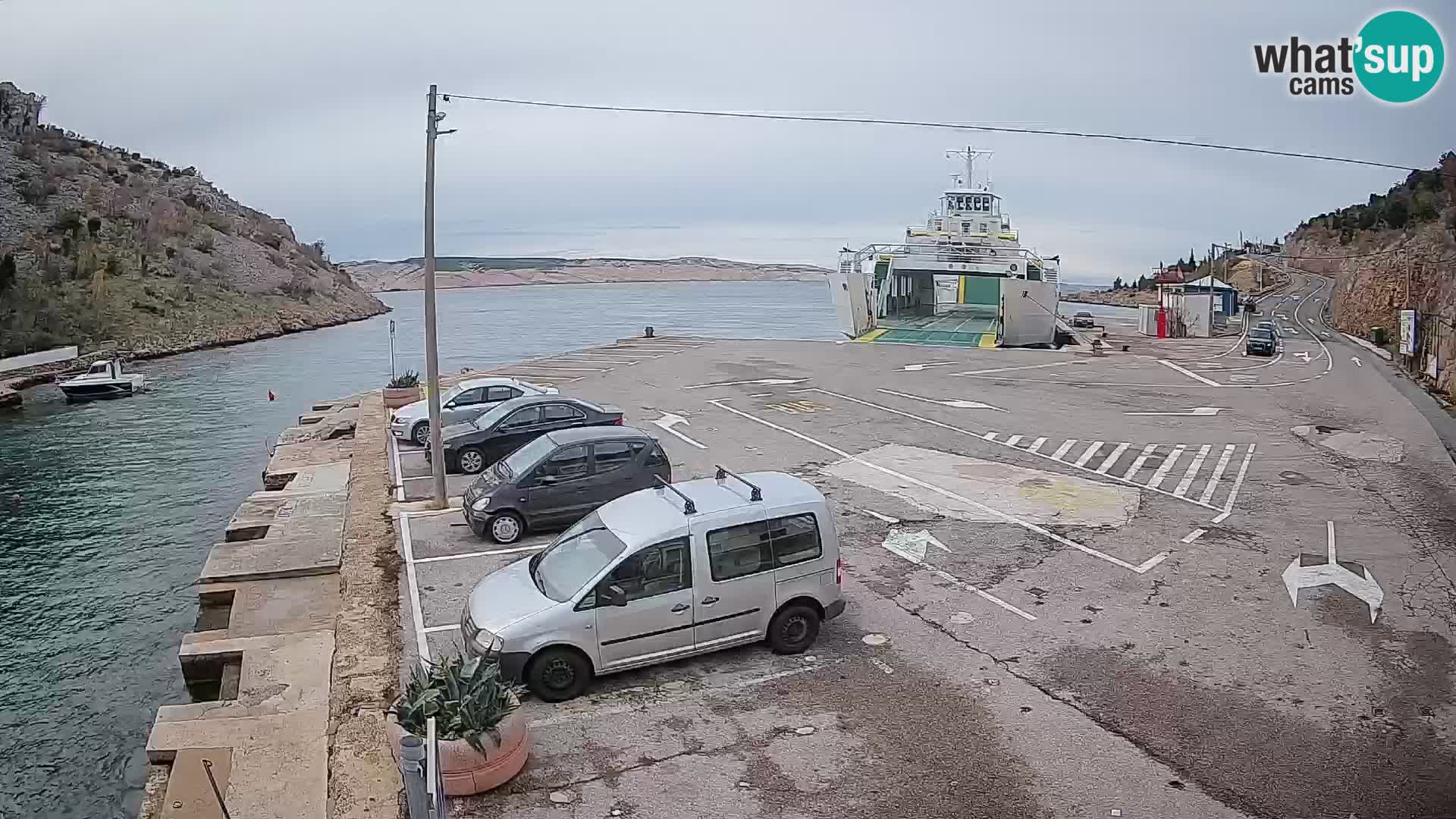 Webcam porto traghetti di Prizna – per l’isola di Pag
