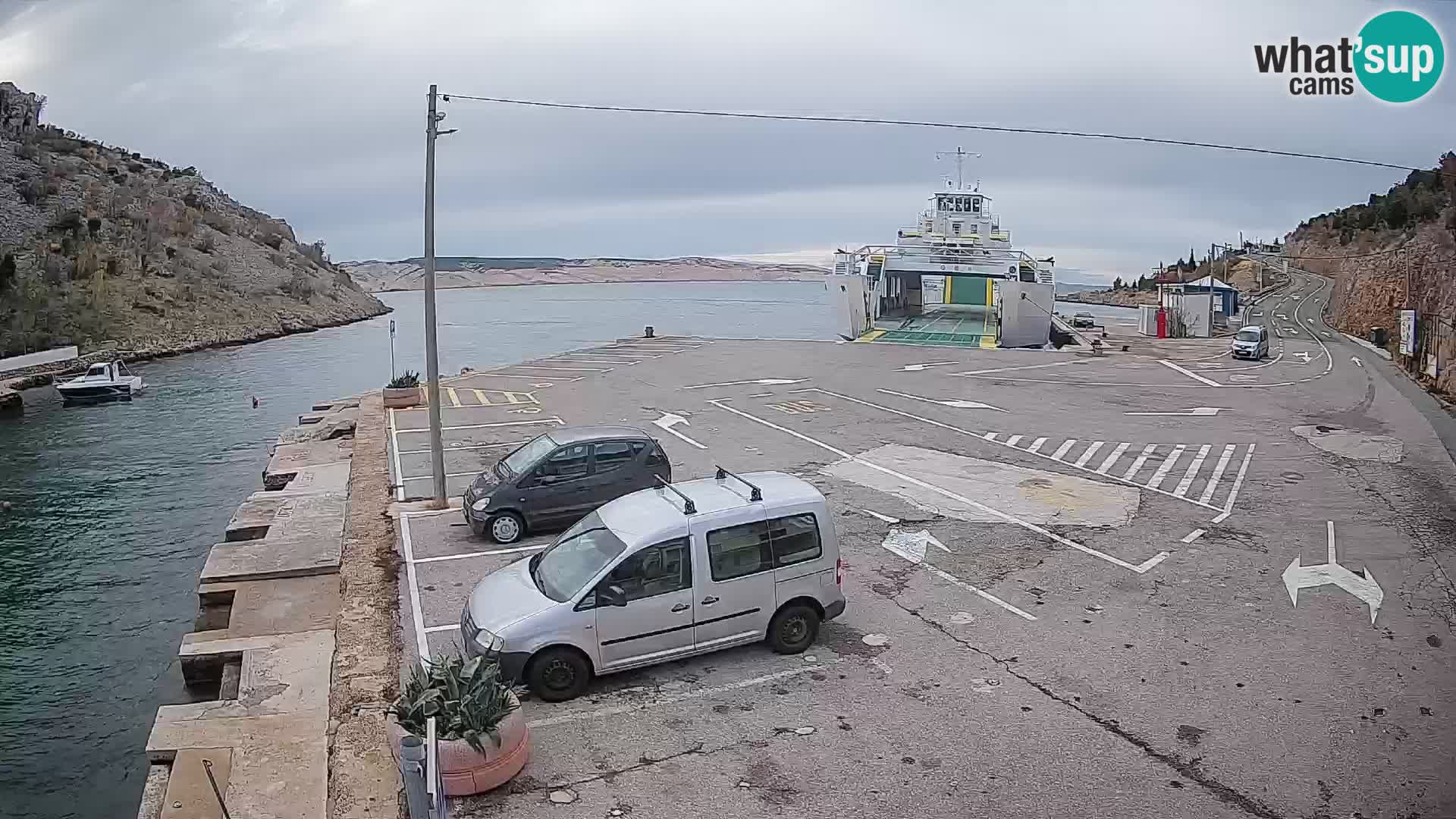Webcam porto traghetti di Prizna – per l’isola di Pag