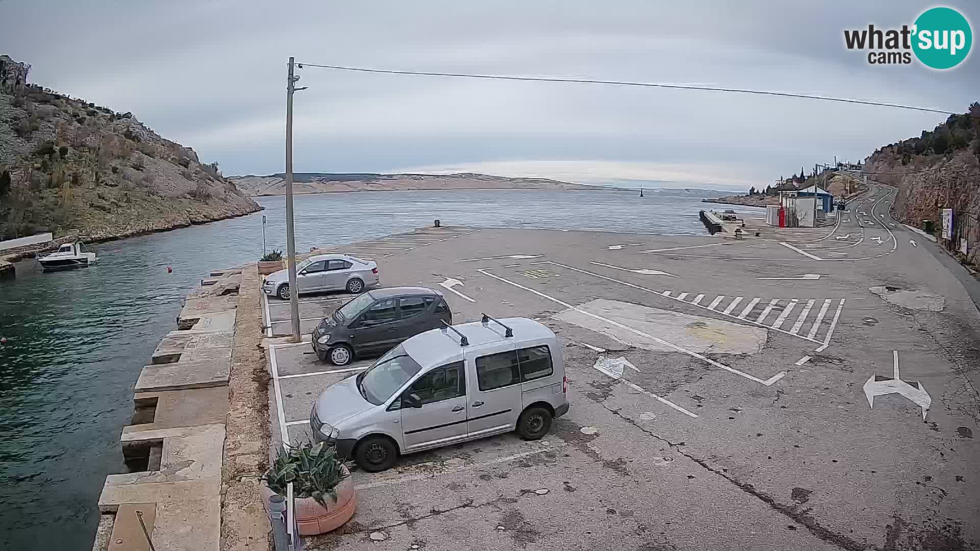Webcam porto traghetti di Prizna – per l’isola di Pag