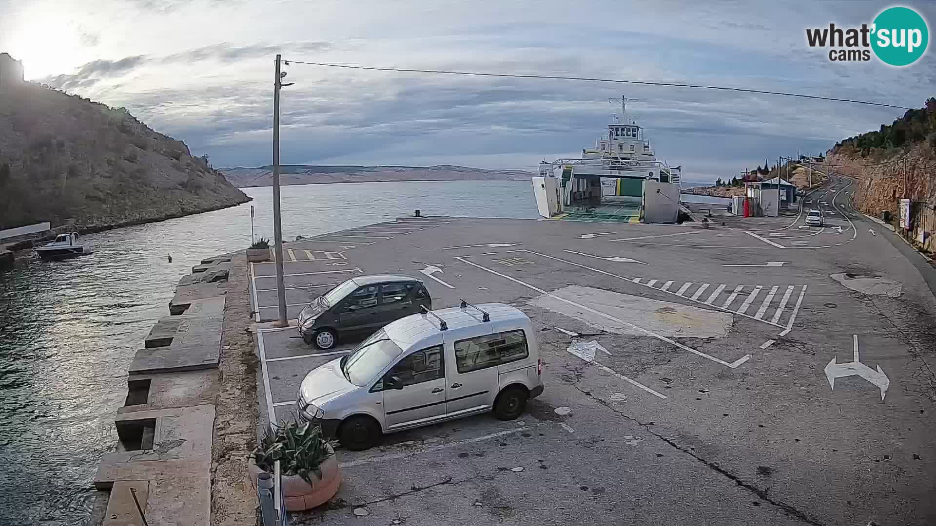 Webcam porto traghetti di Prizna – per l’isola di Pag