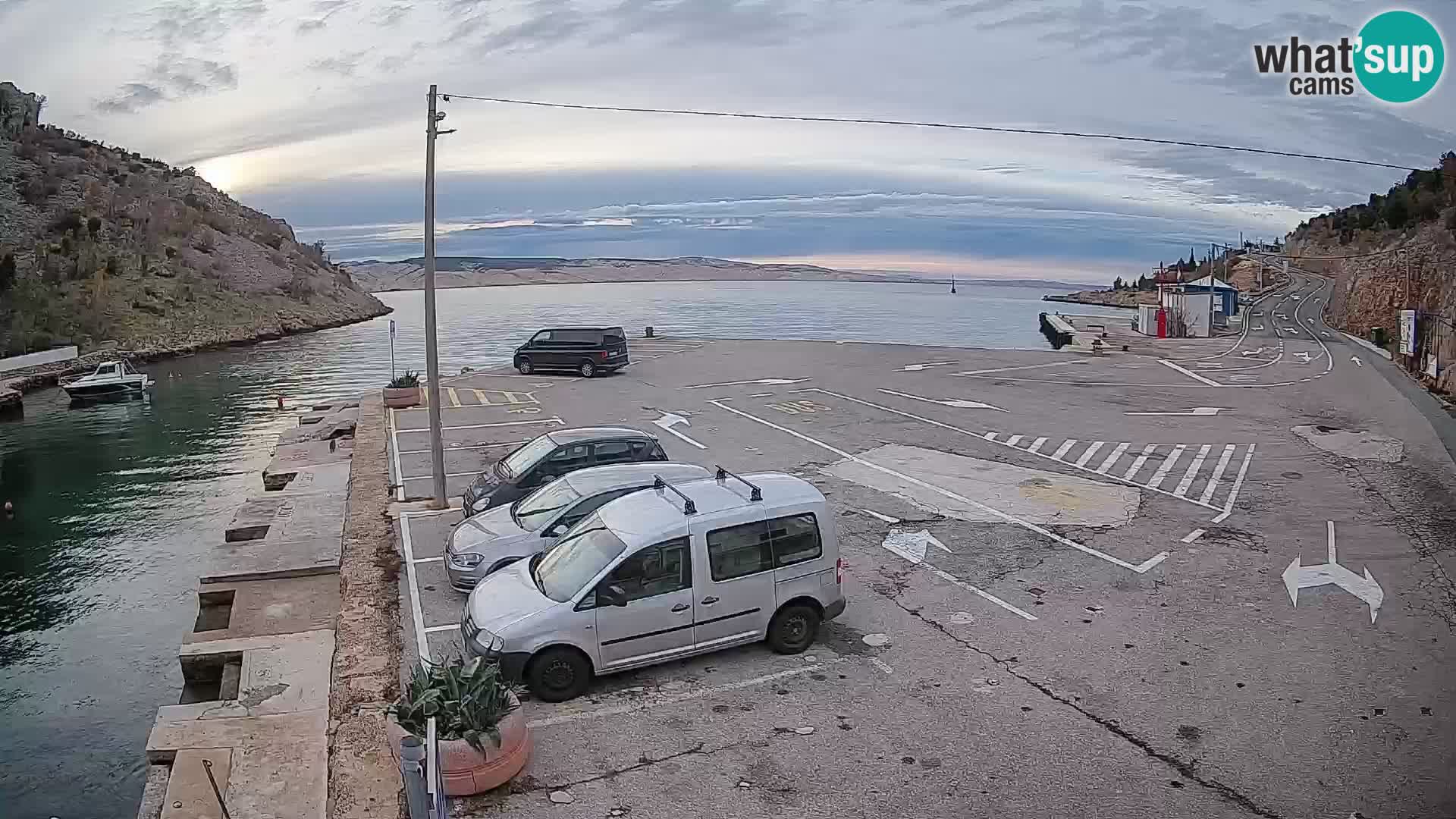 Webcam porto traghetti di Prizna – per l’isola di Pag