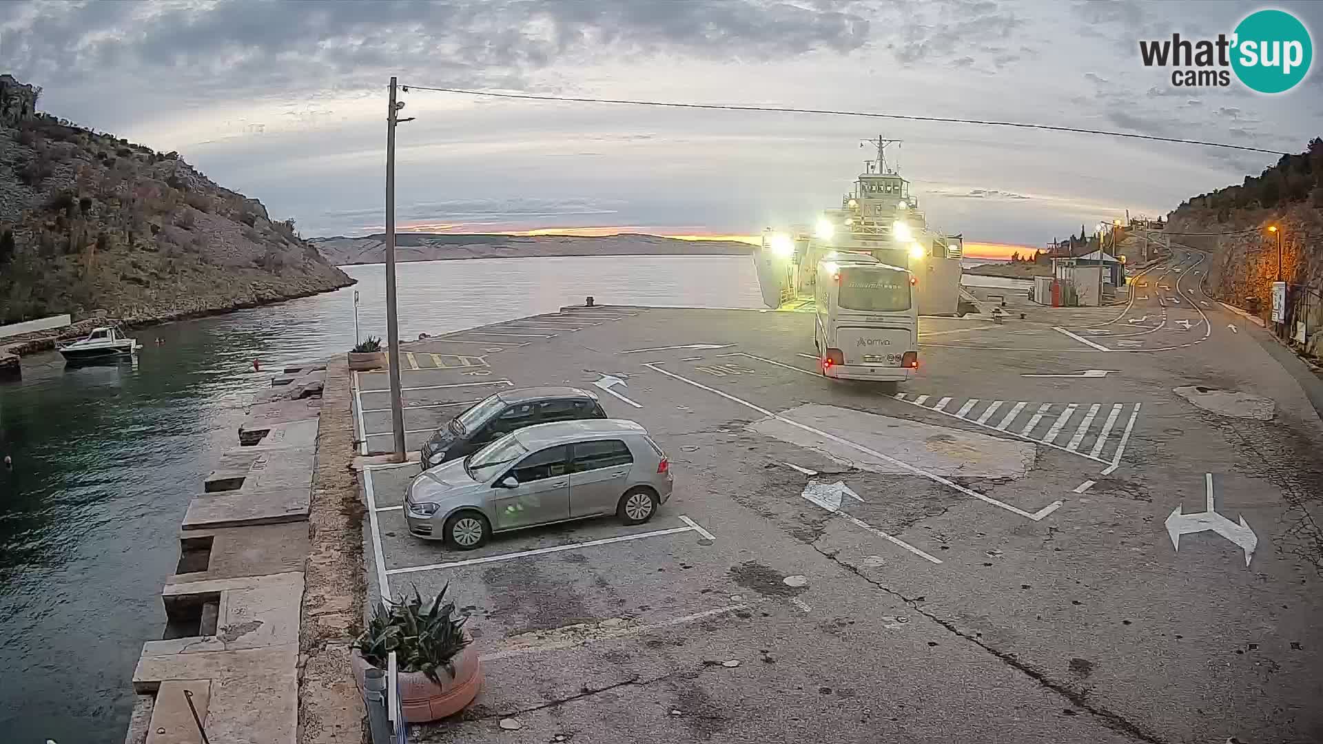 Webcam porto traghetti di Prizna – per l’isola di Pag