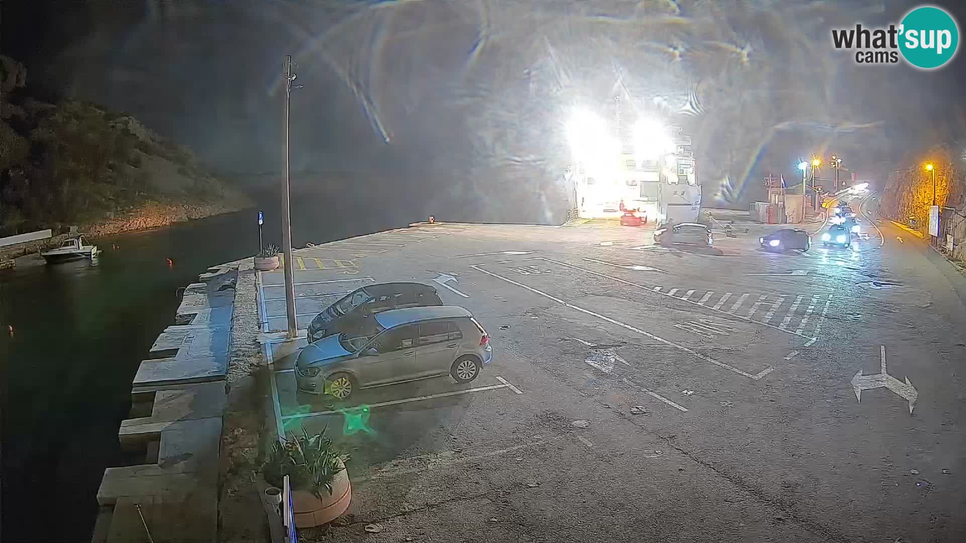 Webcam Fährhafen Prizna – zur Insel Pag