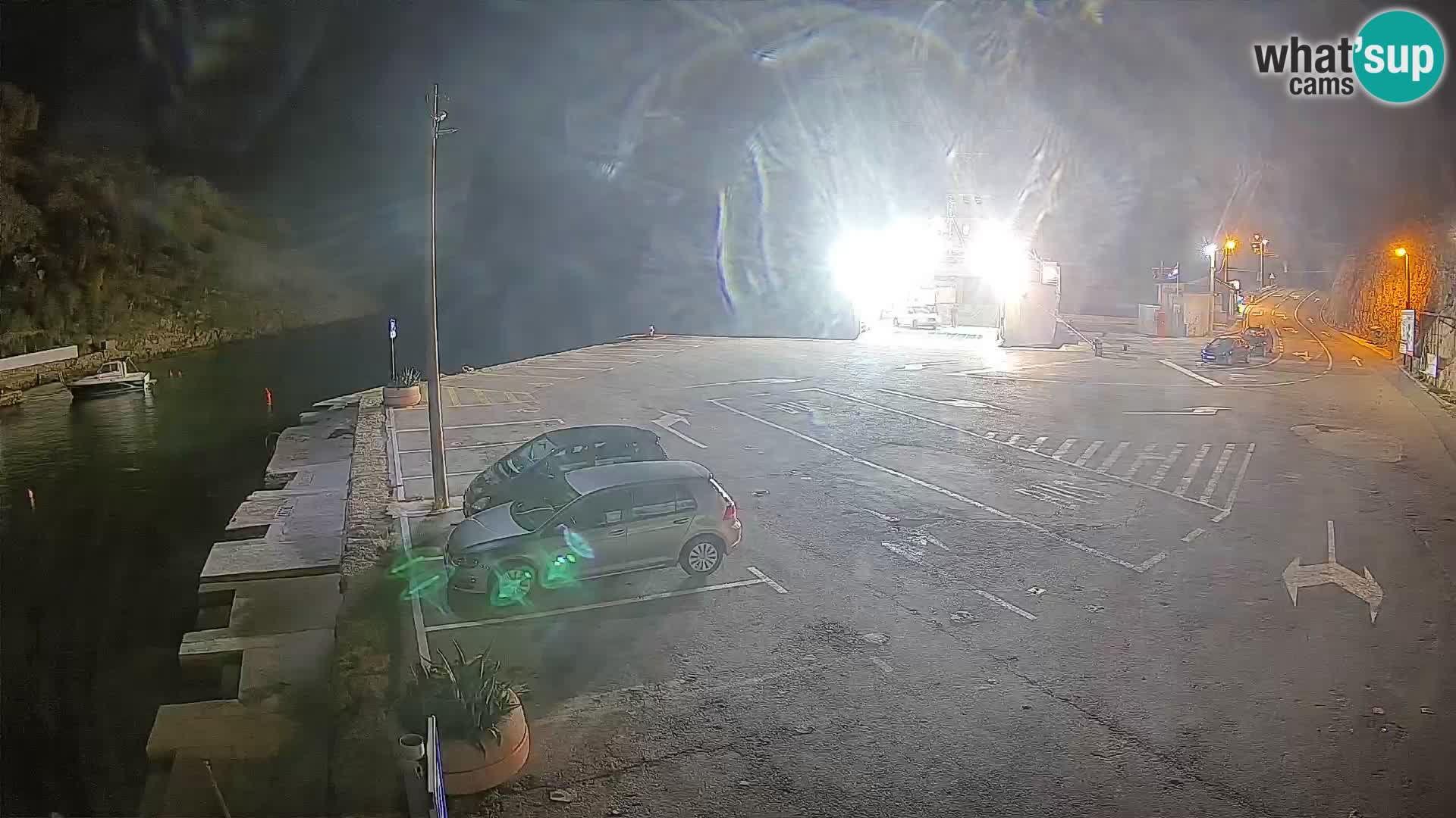 Webcam Fährhafen Prizna – zur Insel Pag