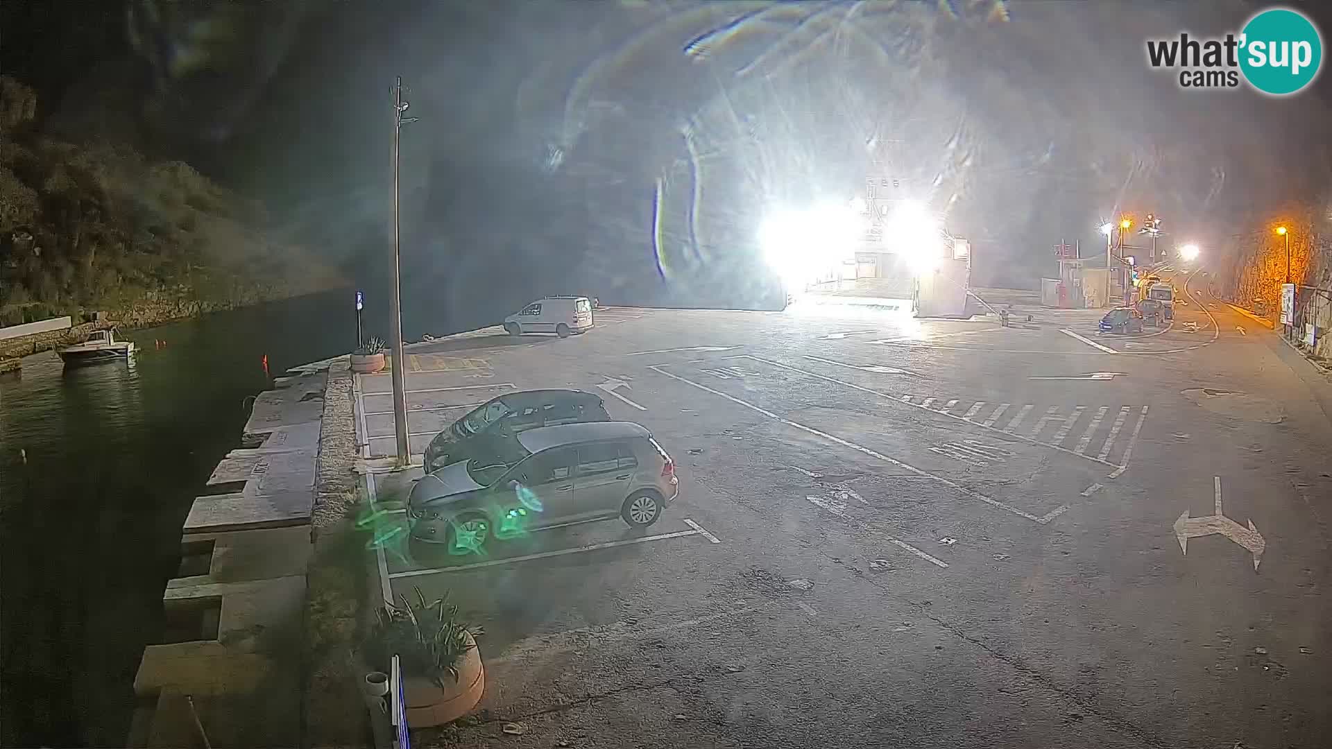 Webcam Fährhafen Prizna – zur Insel Pag