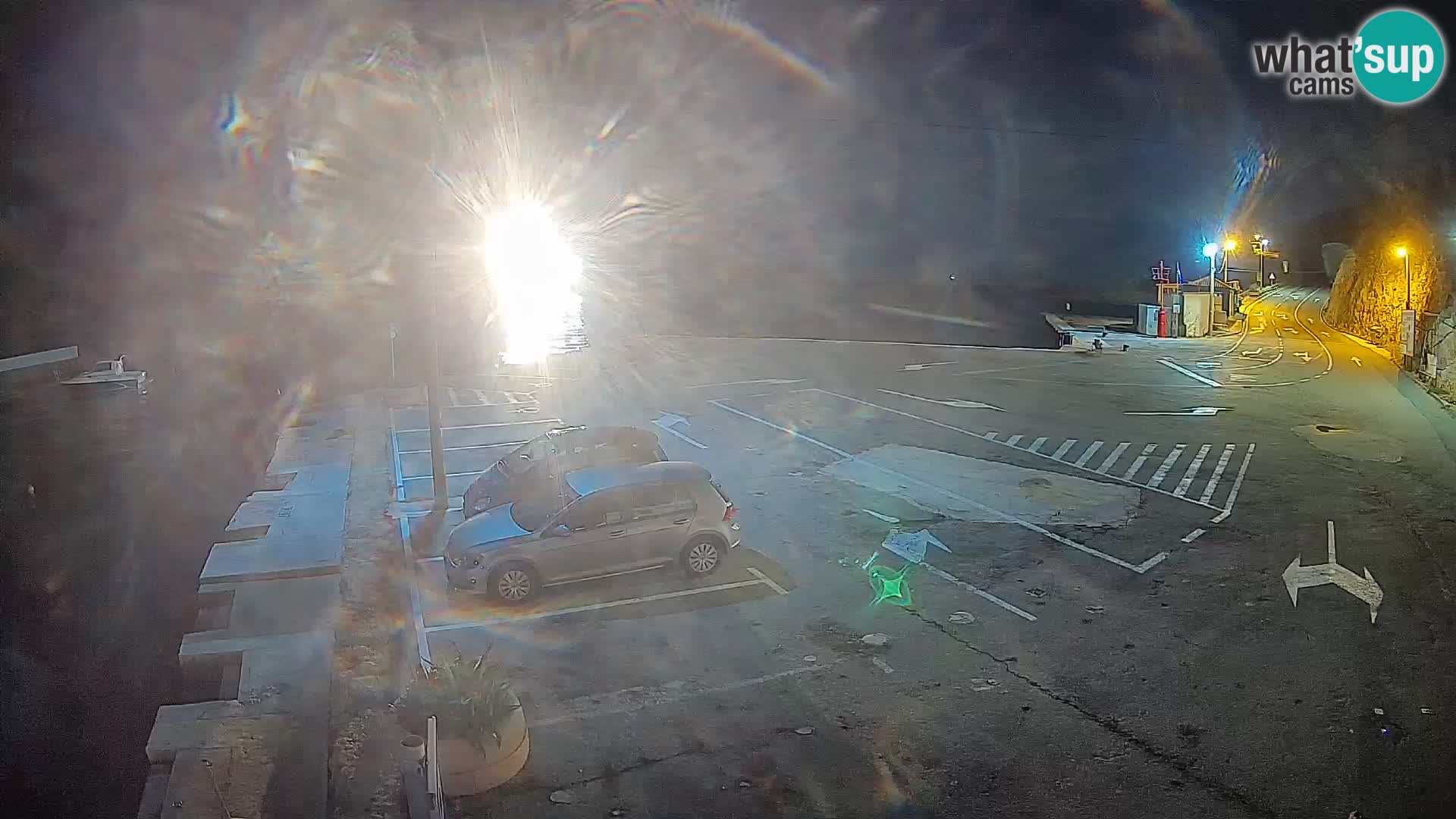 Webcam Prizna ferry port to Pag island