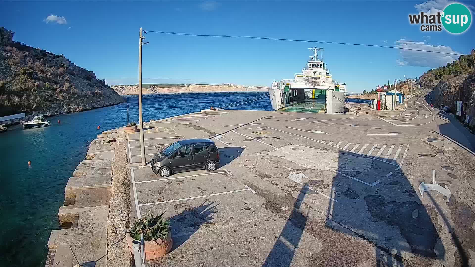 Webcam porto traghetti di Prizna – per l’isola di Pag