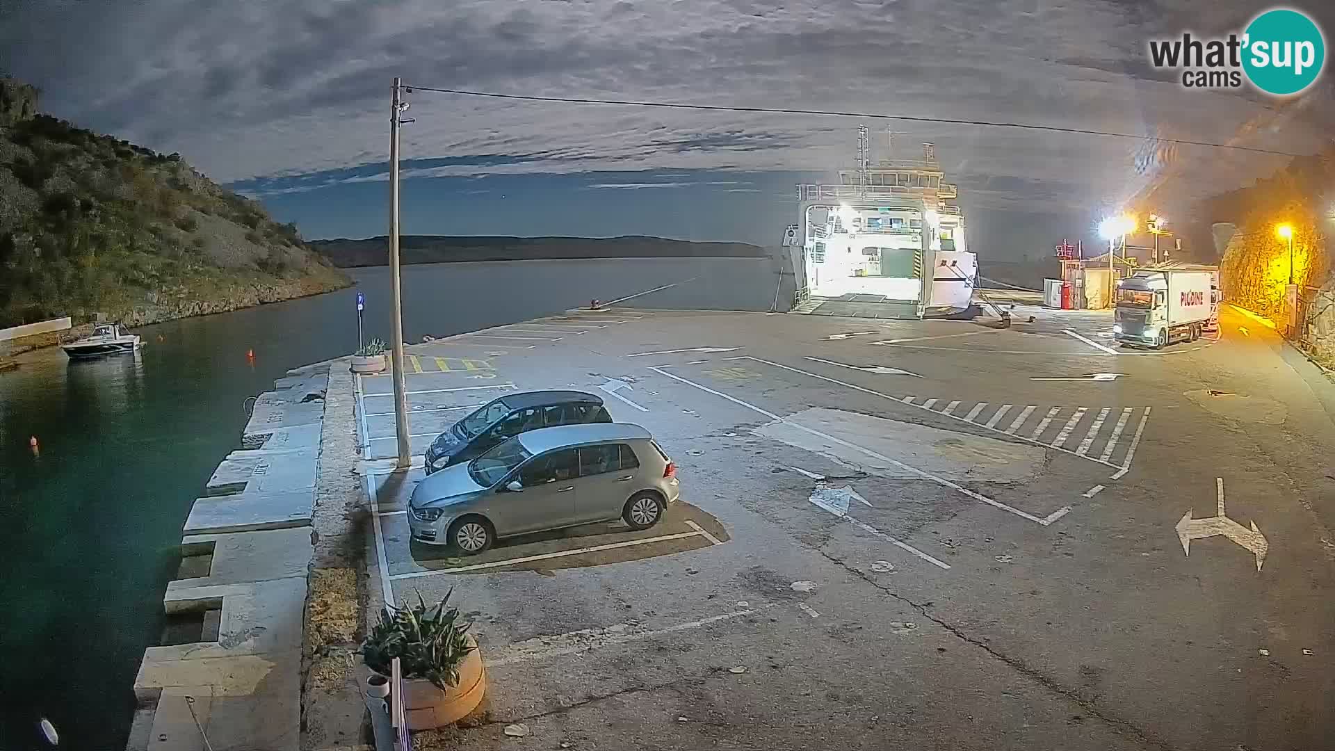 Webcam porto traghetti di Prizna – per l’isola di Pag