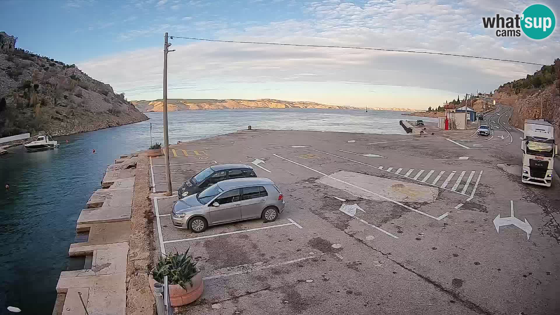 Webcam porto traghetti di Prizna – per l’isola di Pag