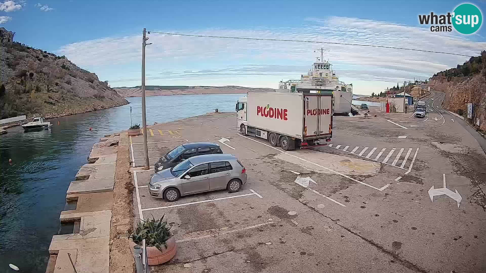 Webcam porto traghetti di Prizna – per l’isola di Pag