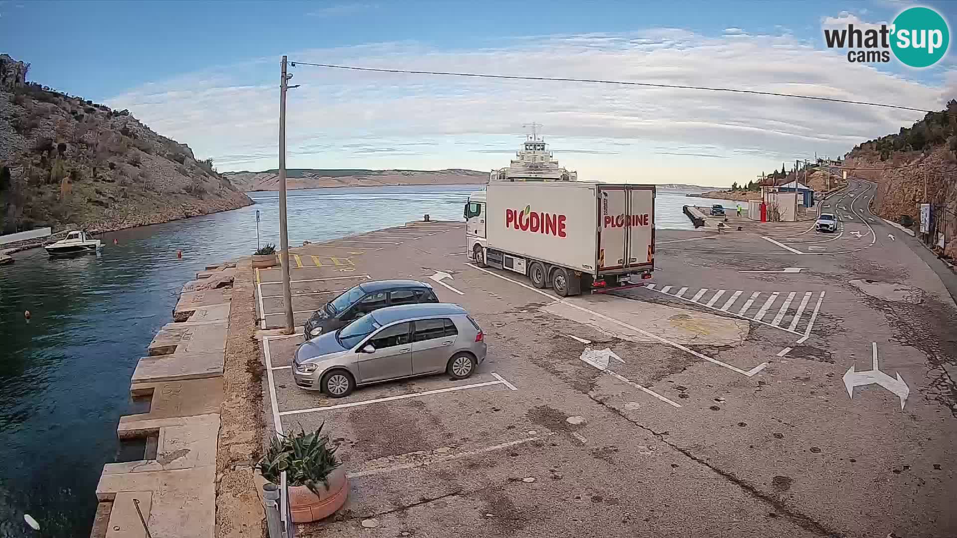 Webcam porto traghetti di Prizna – per l’isola di Pag