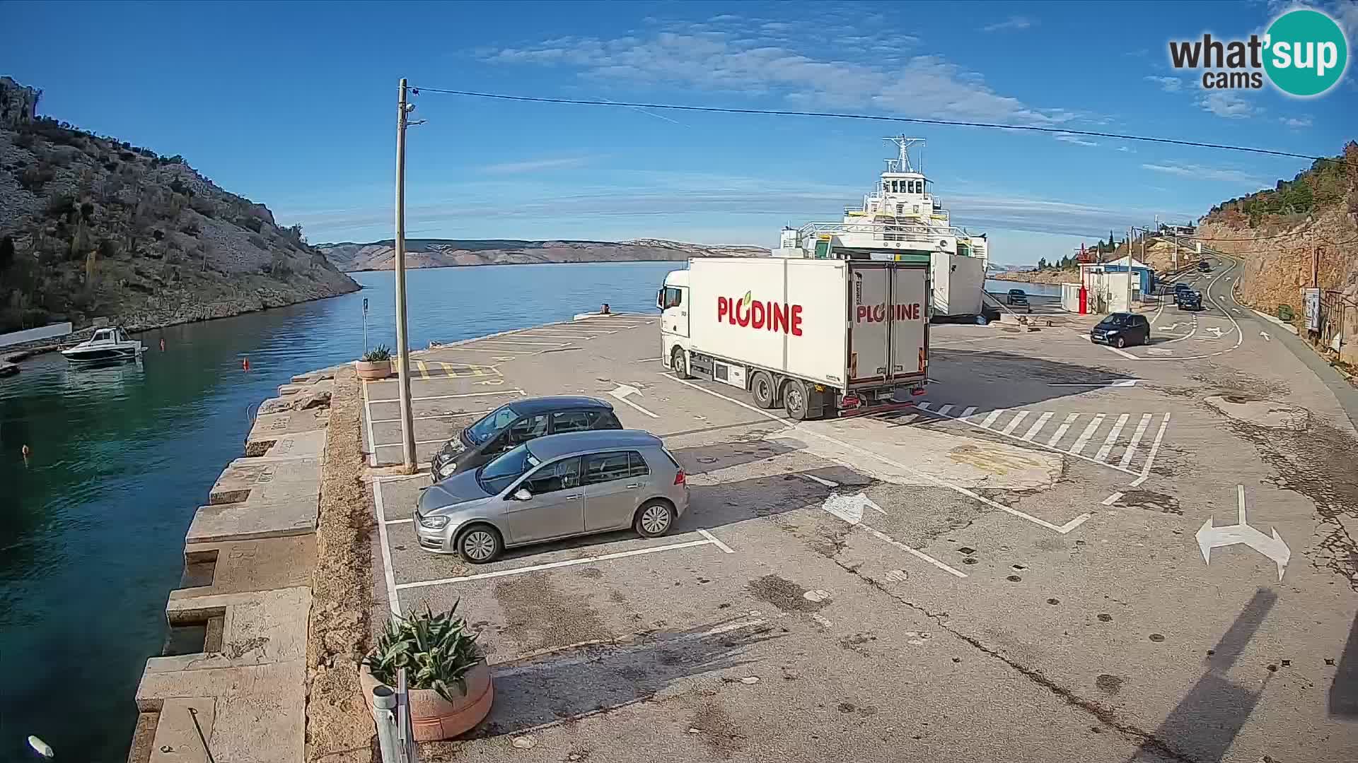 Webcam porto traghetti di Prizna – per l’isola di Pag