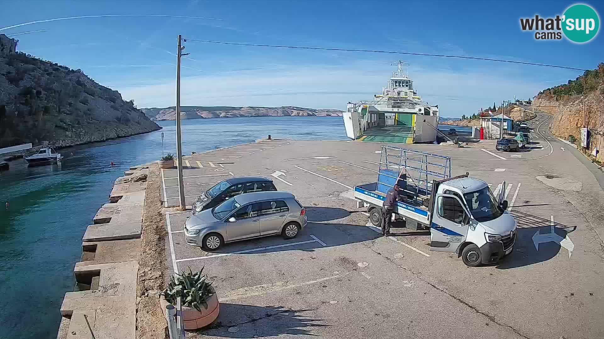 Webcam porto traghetti di Prizna – per l’isola di Pag