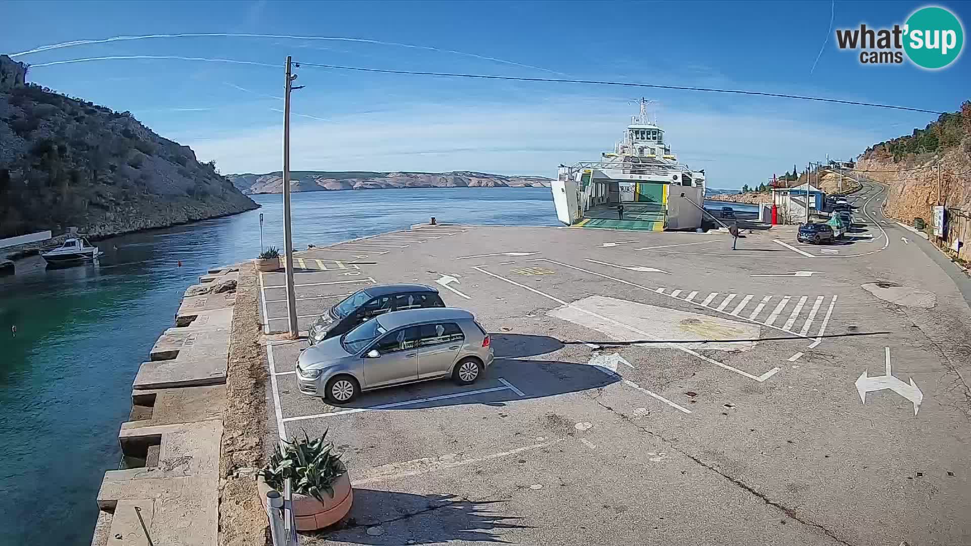 Webcam porto traghetti di Prizna – per l’isola di Pag