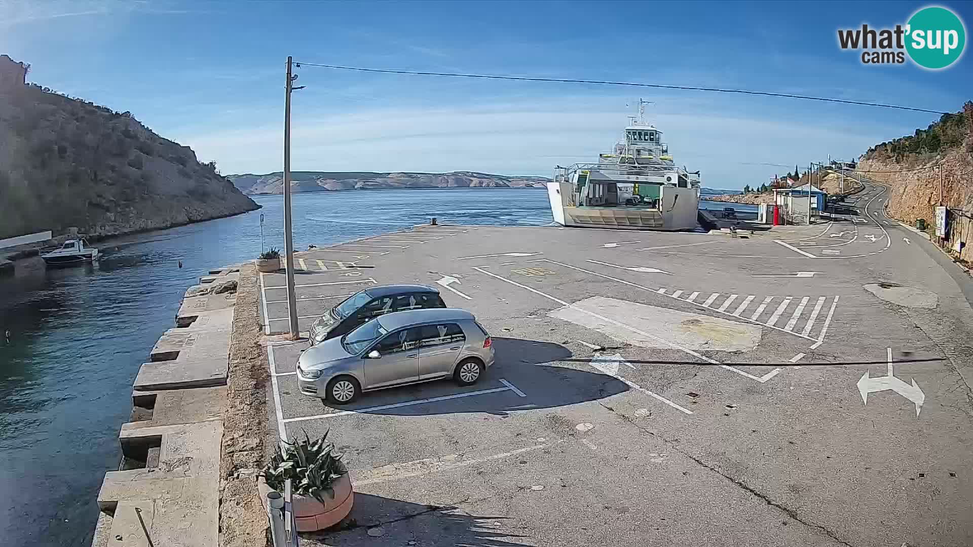 Webcam porto traghetti di Prizna – per l’isola di Pag