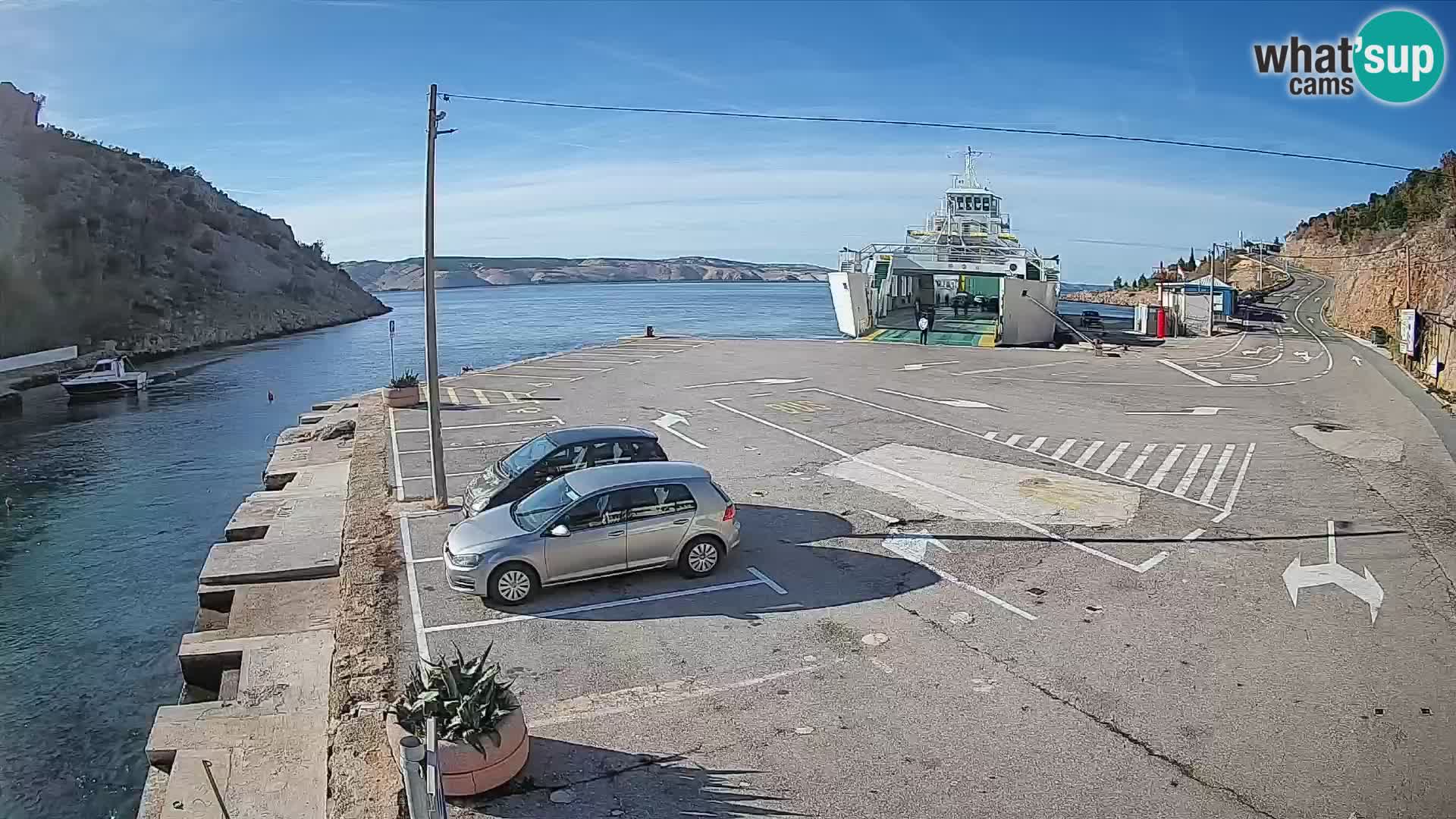 Webcam porto traghetti di Prizna – per l’isola di Pag