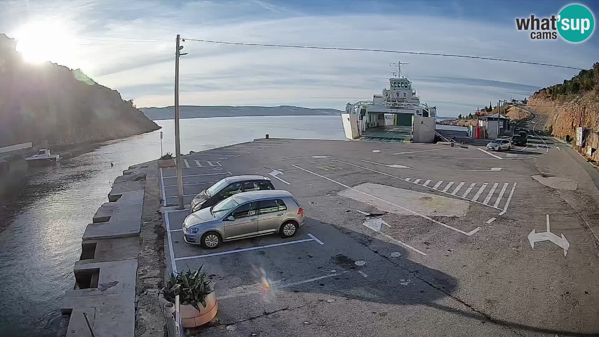 Webcam porto traghetti di Prizna – per l’isola di Pag