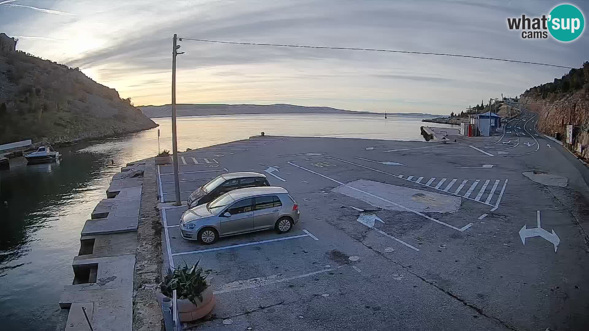 Webcam porto traghetti di Prizna – per l’isola di Pag