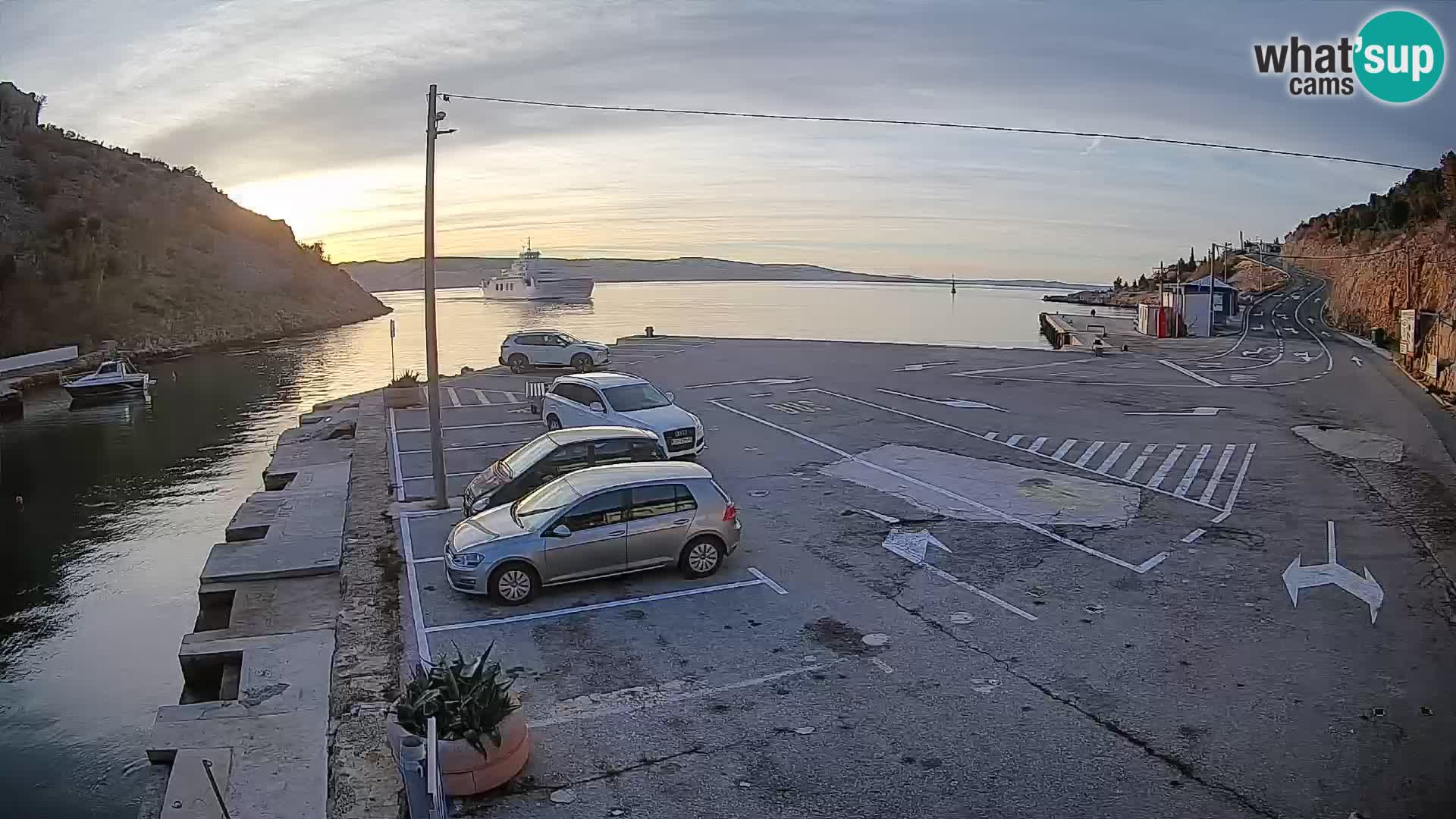 Webcam porto traghetti di Prizna – per l’isola di Pag