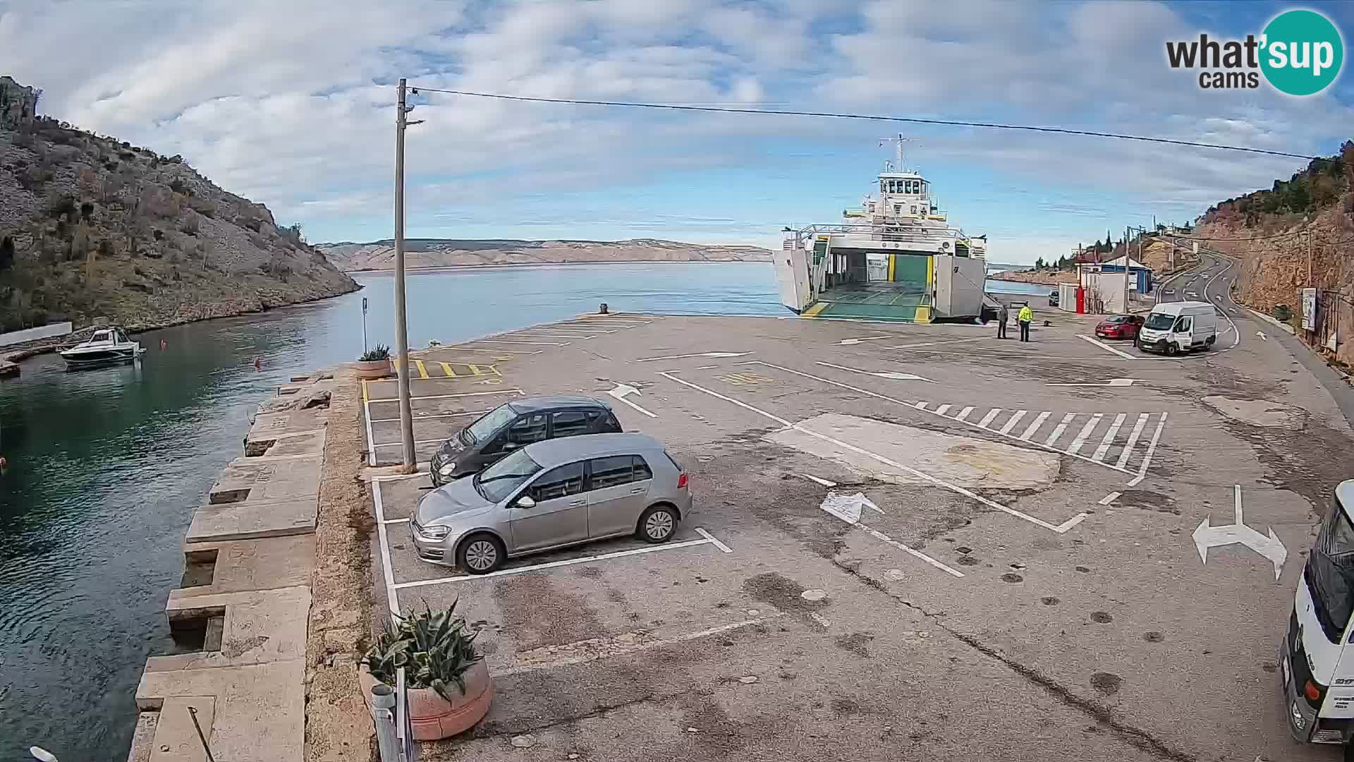 Webcam porto traghetti di Prizna – per l’isola di Pag