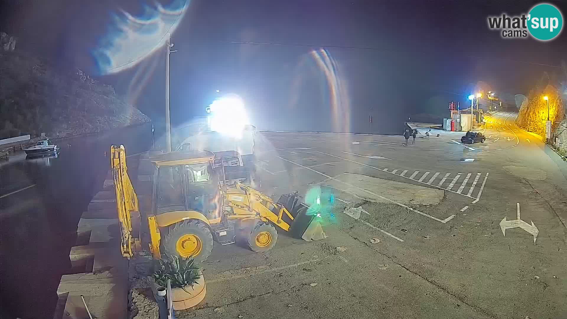 Webcam Prizna ferry port to Pag island