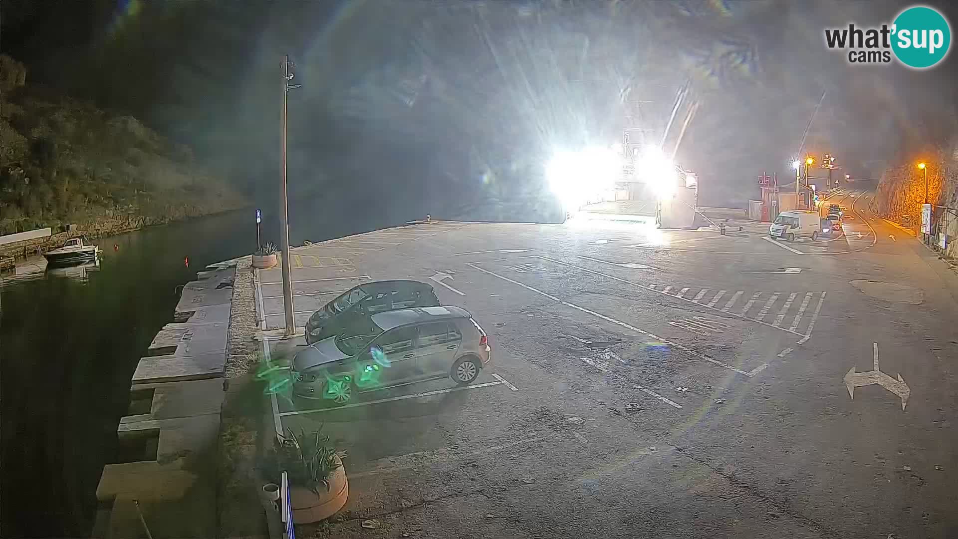 Webcam Fährhafen Prizna – zur Insel Pag