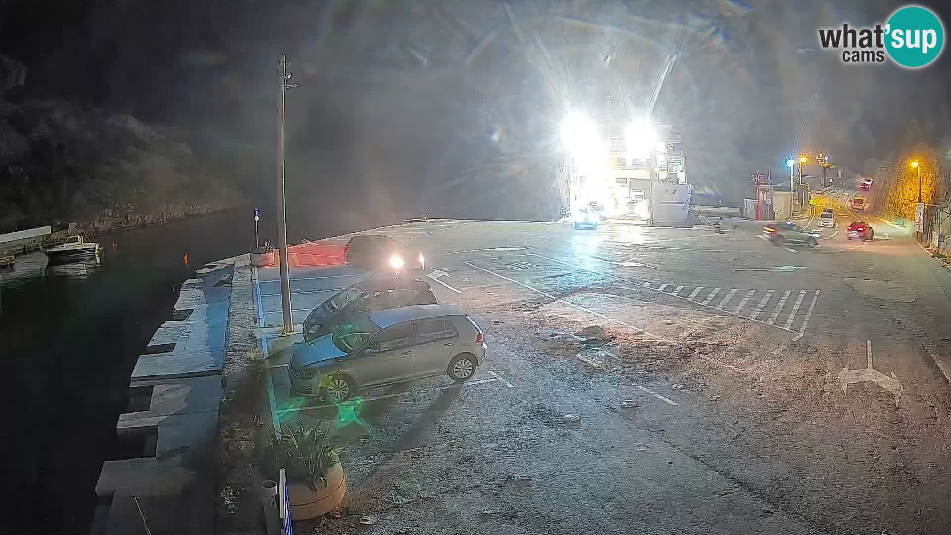 Webcam Fährhafen Prizna – zur Insel Pag