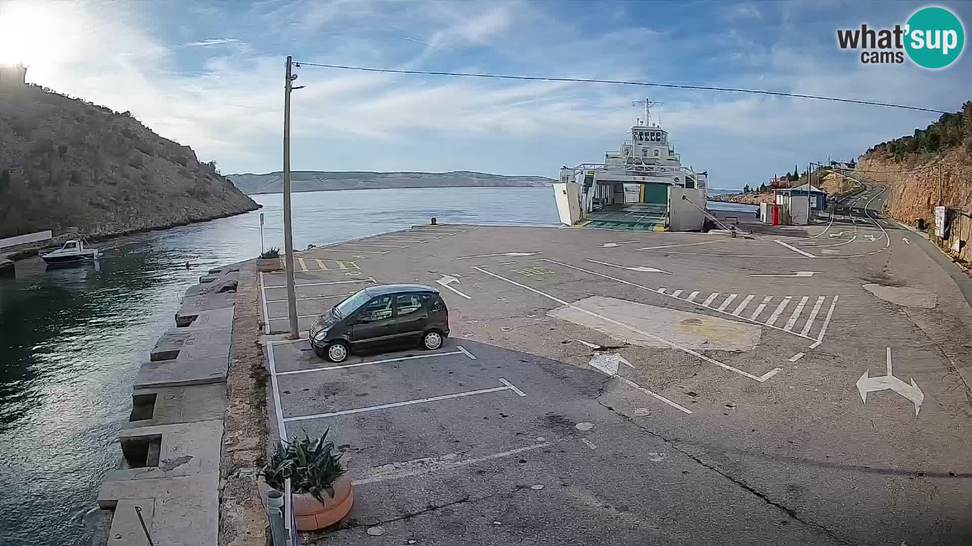 Webcam porto traghetti di Prizna – per l’isola di Pag