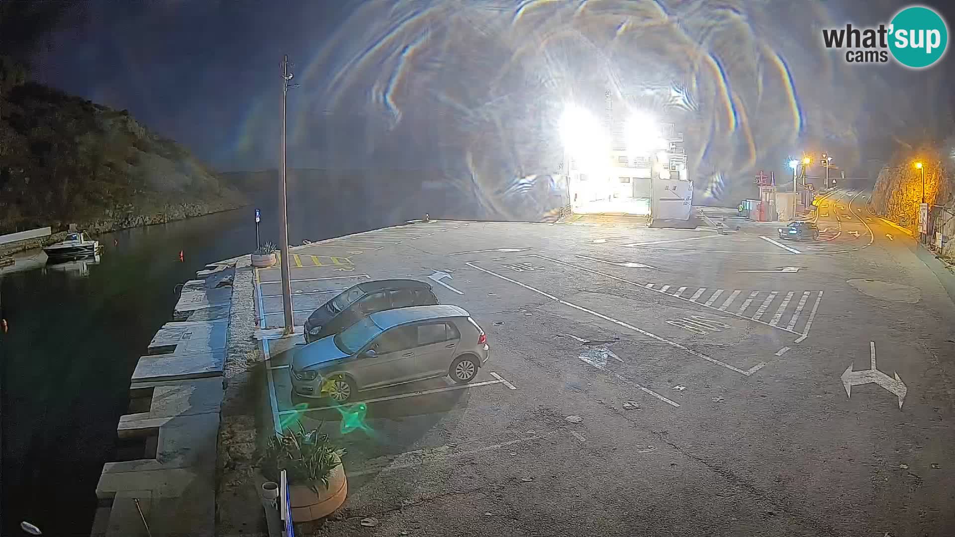 Webcam Fährhafen Prizna – zur Insel Pag