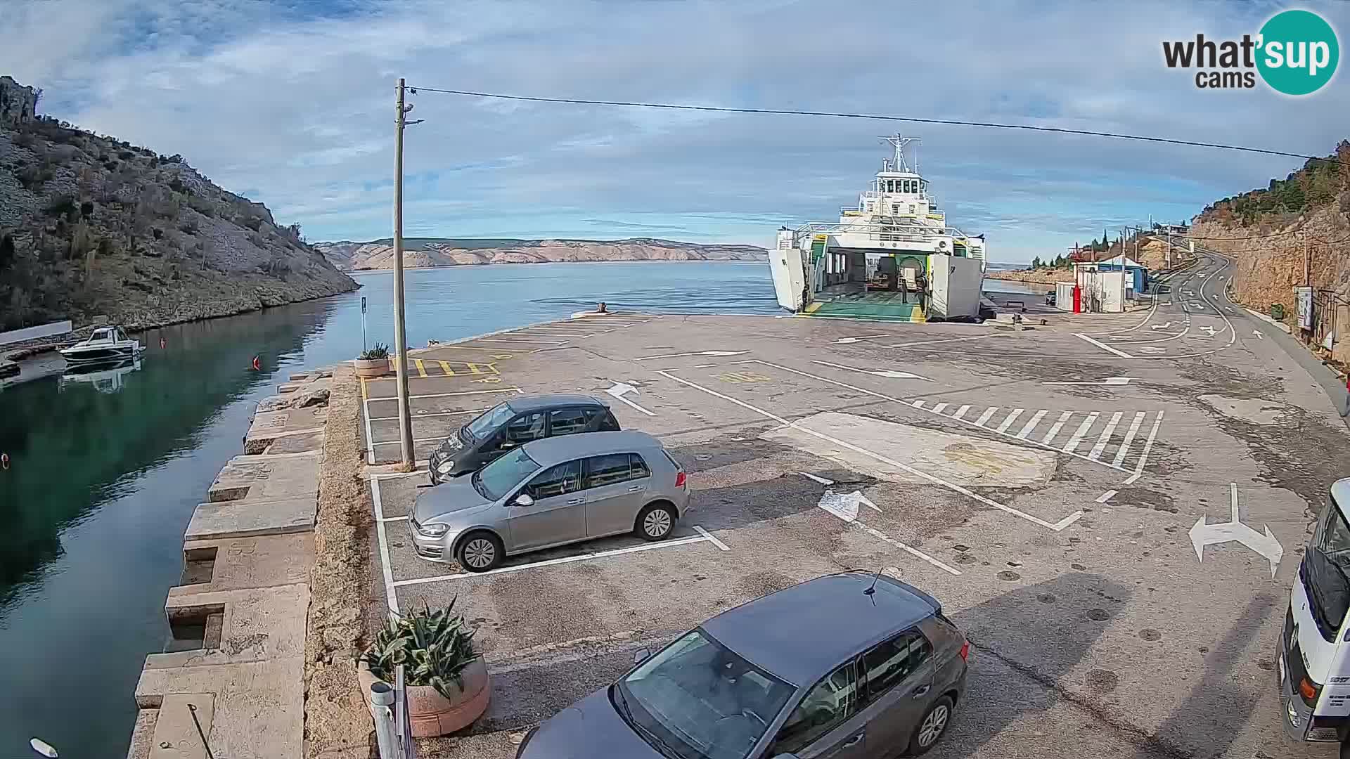 Webcam porto traghetti di Prizna – per l’isola di Pag