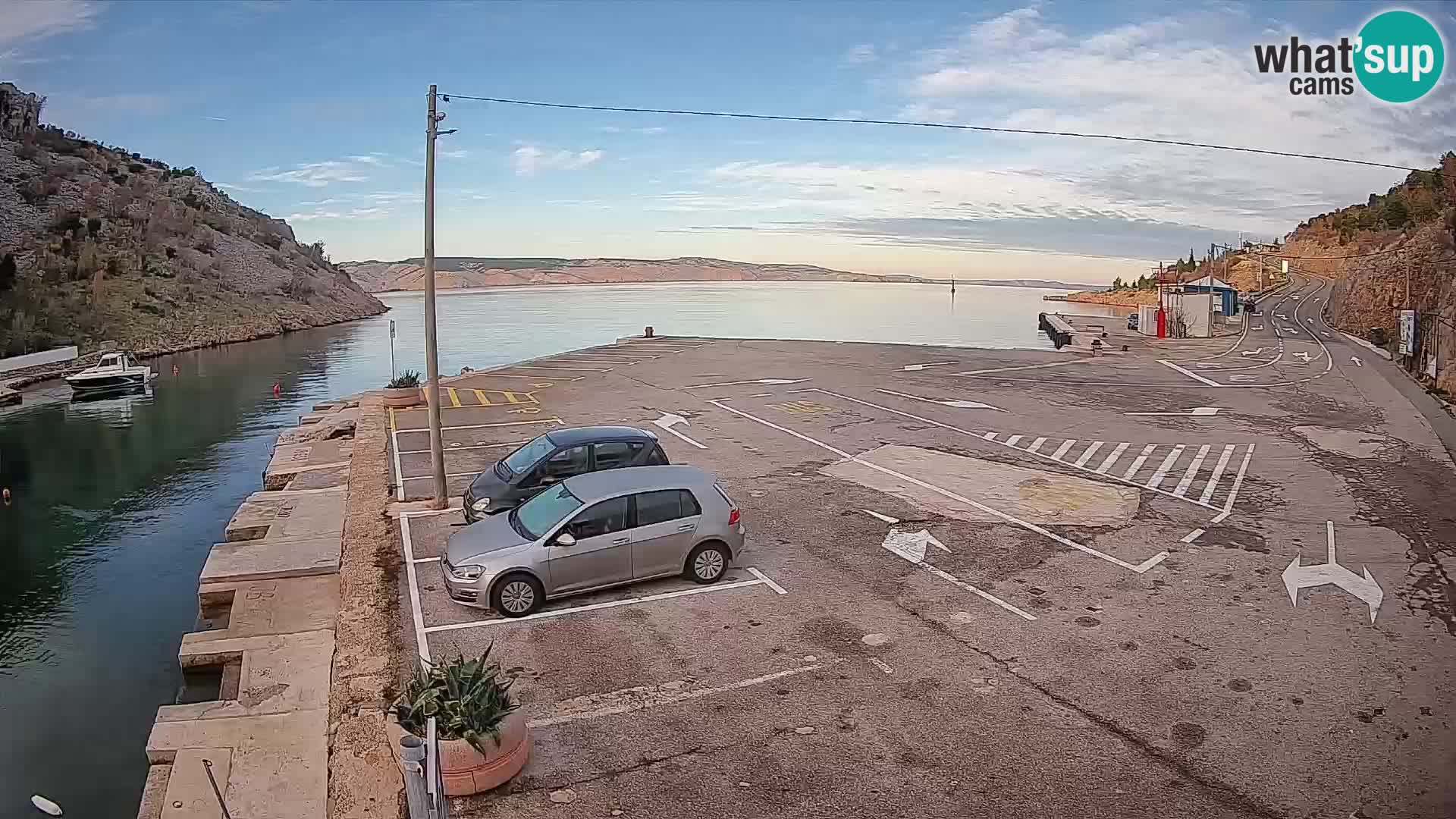 Webcam porto traghetti di Prizna – per l’isola di Pag