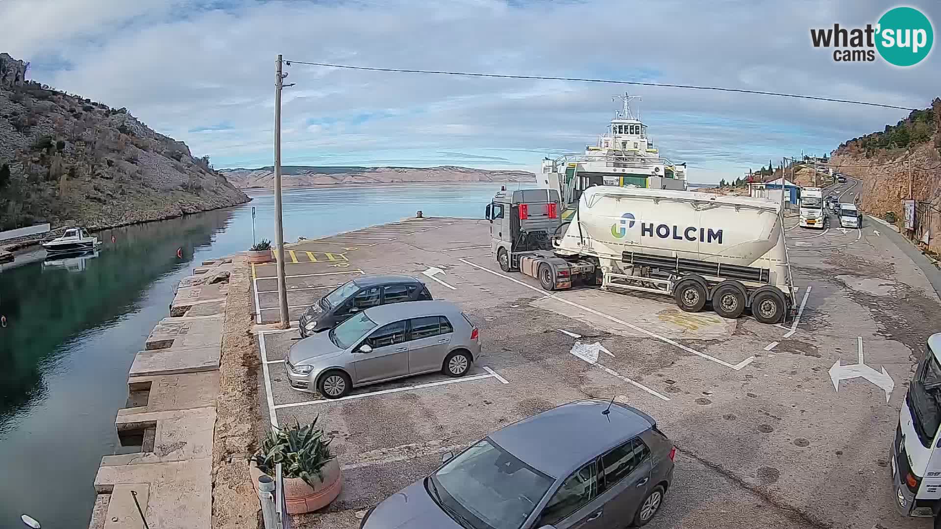 Webcam porto traghetti di Prizna – per l’isola di Pag