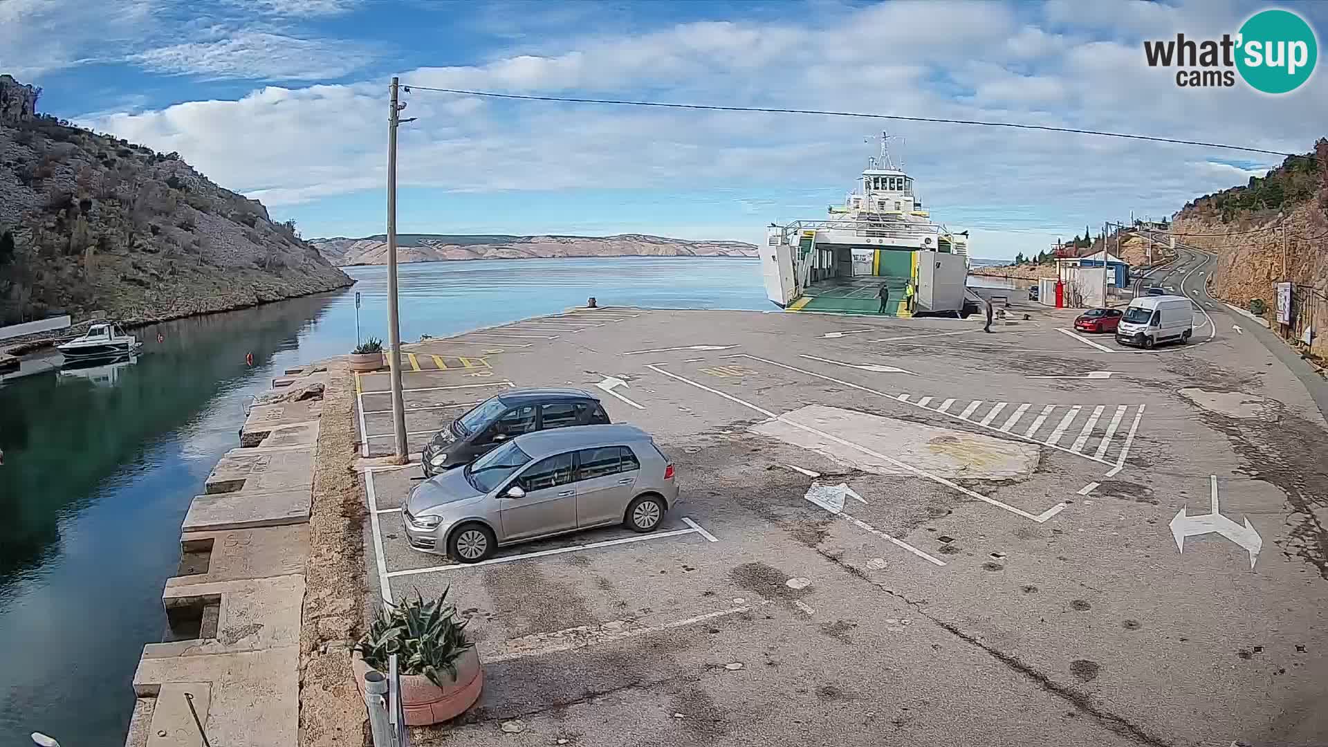 Webcam porto traghetti di Prizna – per l’isola di Pag