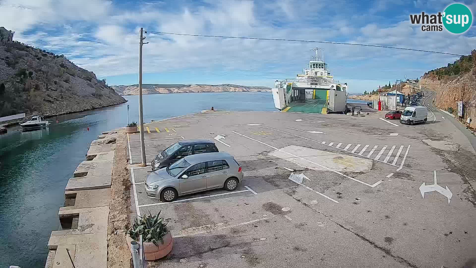 Webcam porto traghetti di Prizna – per l’isola di Pag