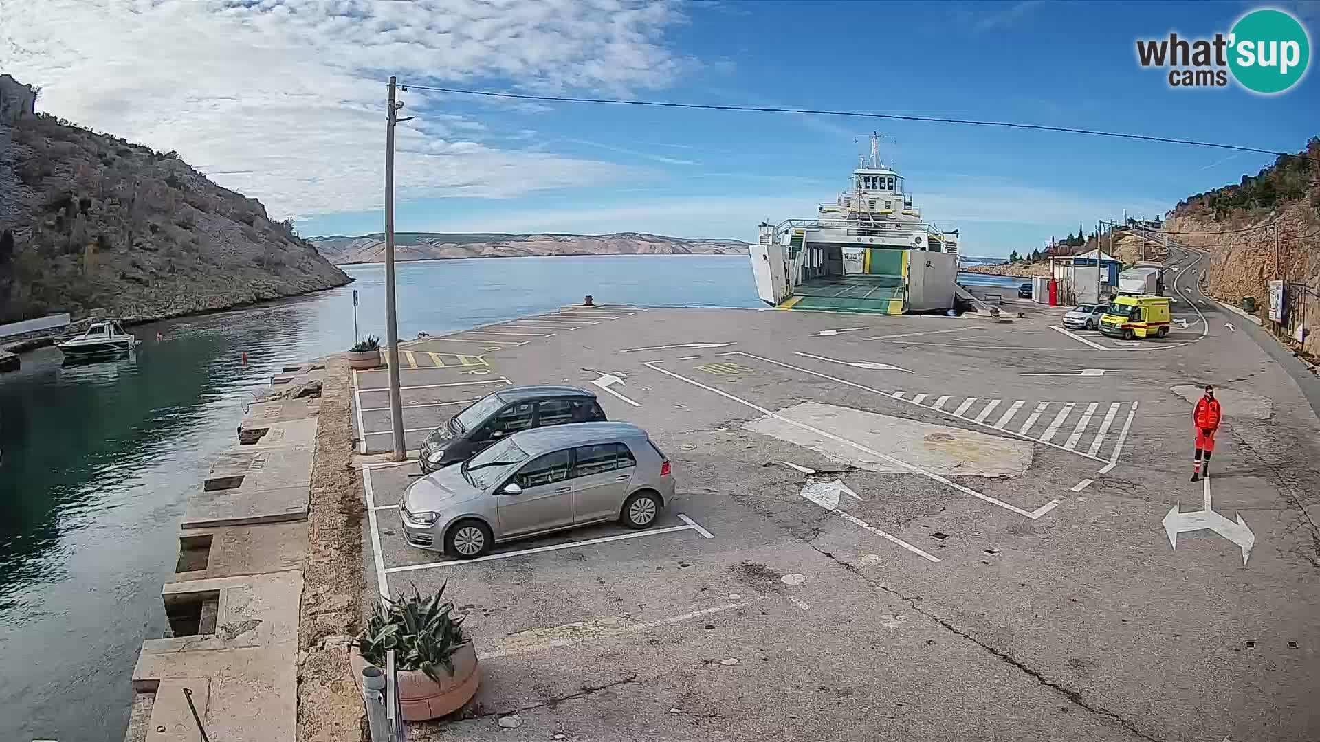 Webcam porto traghetti di Prizna – per l’isola di Pag