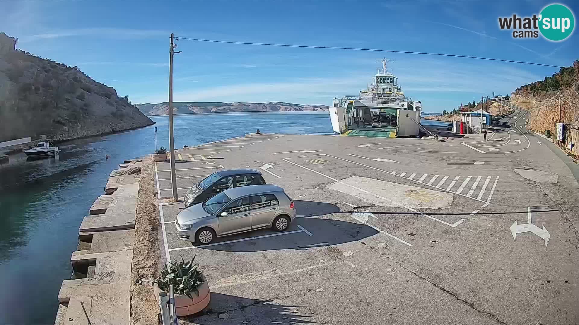 Webcam porto traghetti di Prizna – per l’isola di Pag