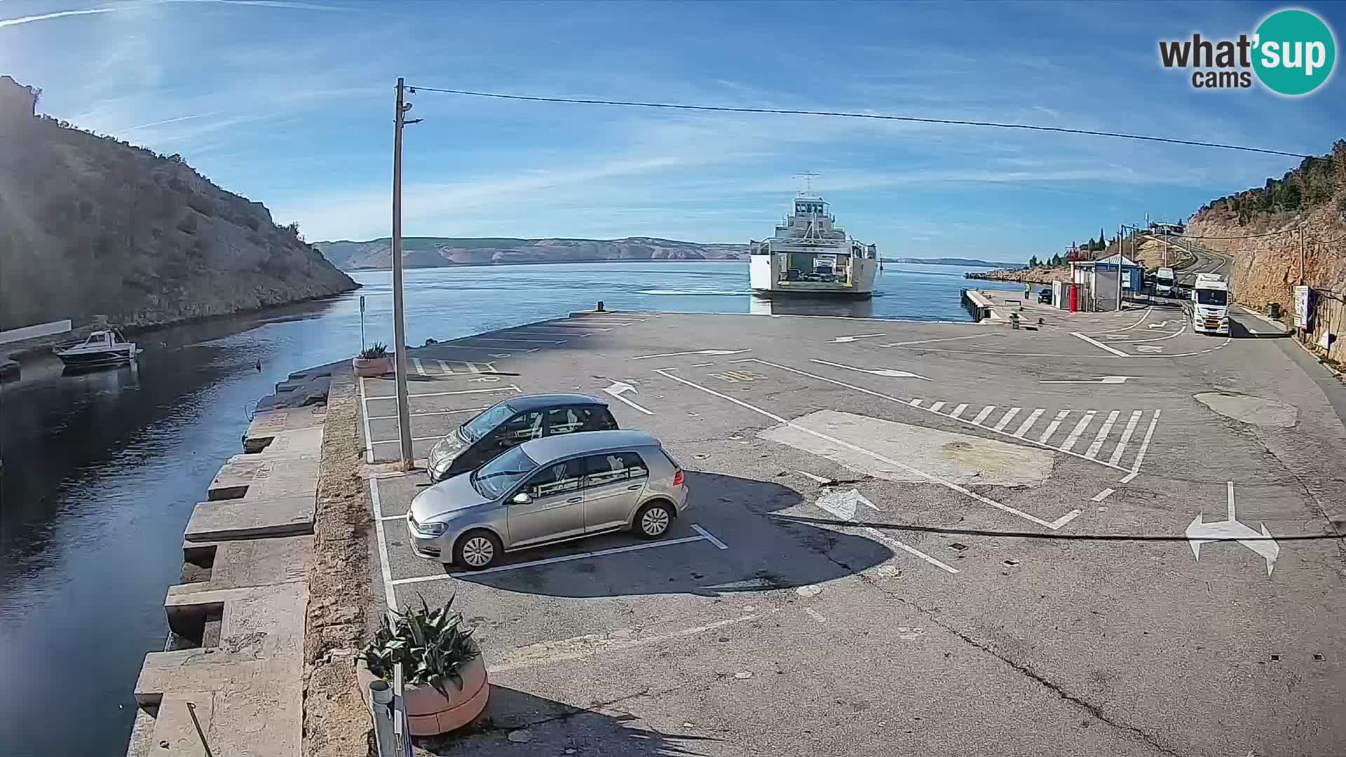 Webcam porto traghetti di Prizna – per l’isola di Pag