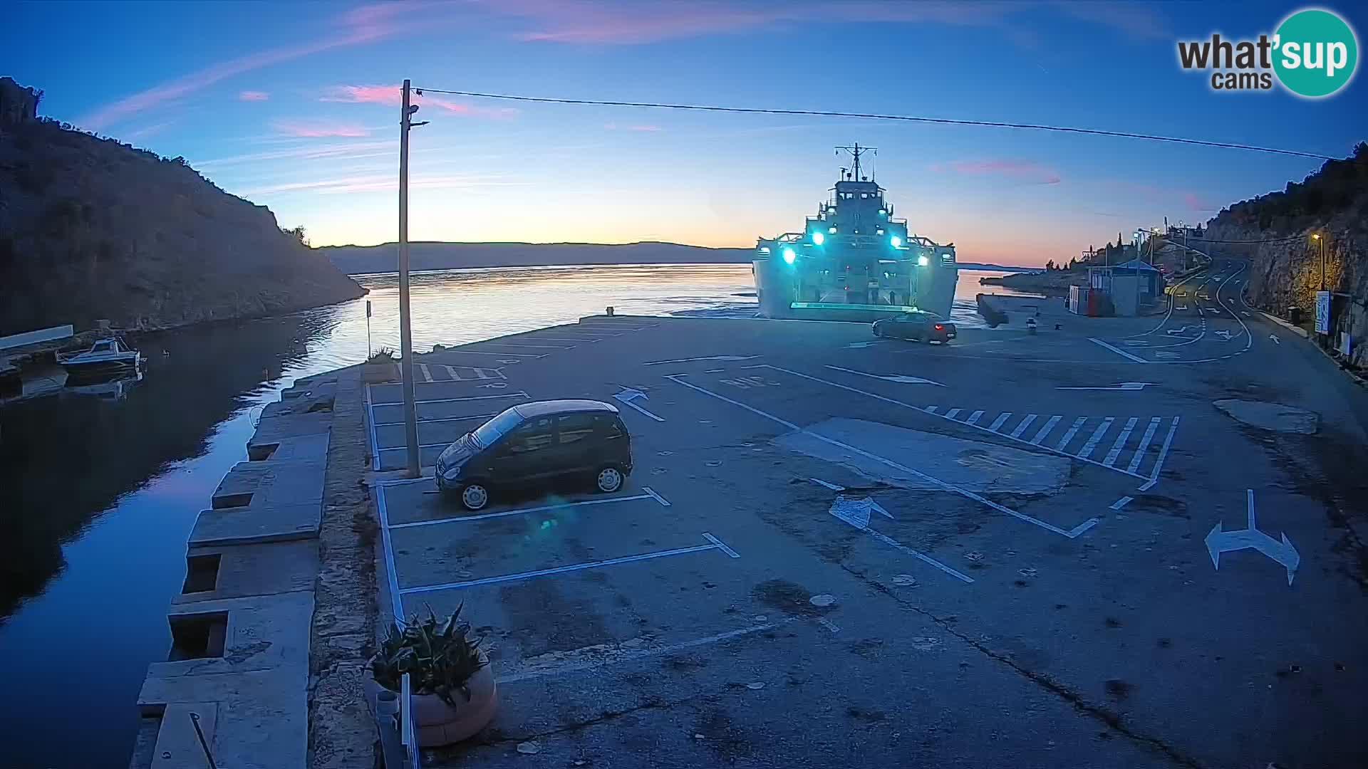 Webcam porto traghetti di Prizna – per l’isola di Pag