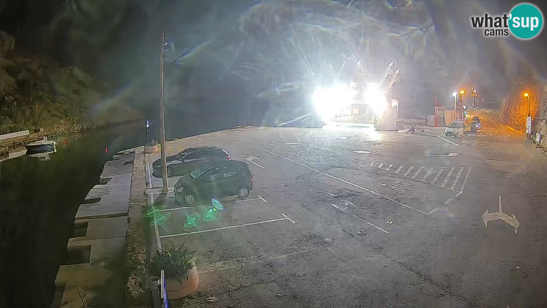 Webcam port de ferry de Prizna – vers l’île de Pag