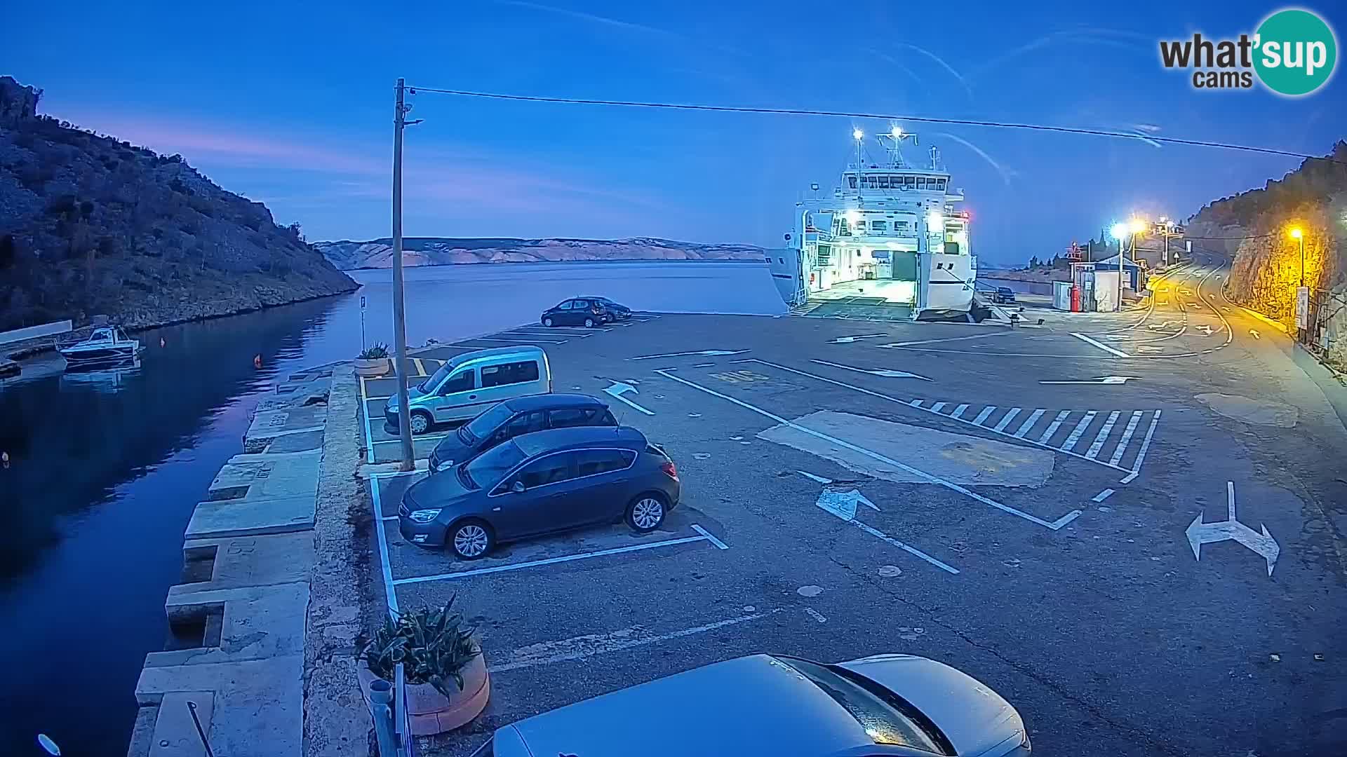 Webcam porto traghetti di Prizna – per l’isola di Pag