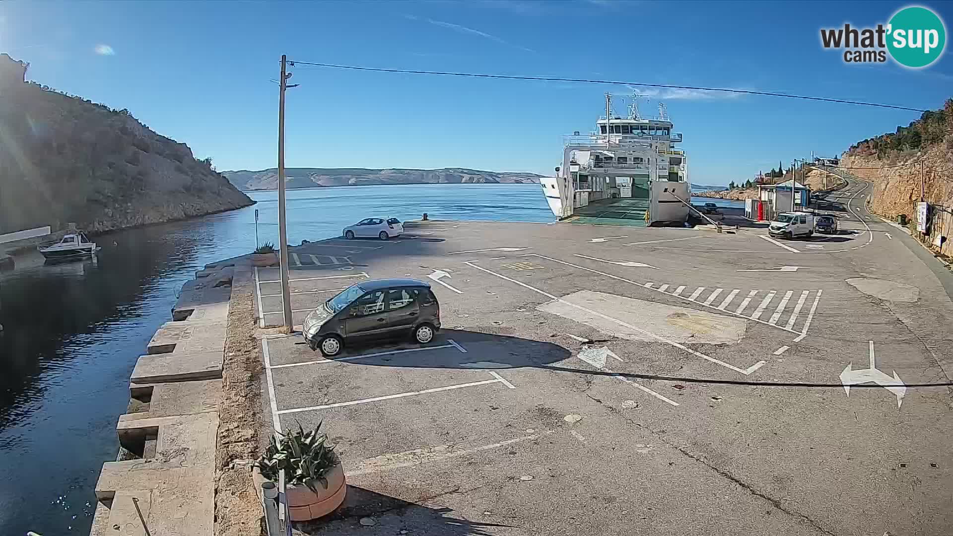 Webcam porto traghetti di Prizna – per l’isola di Pag