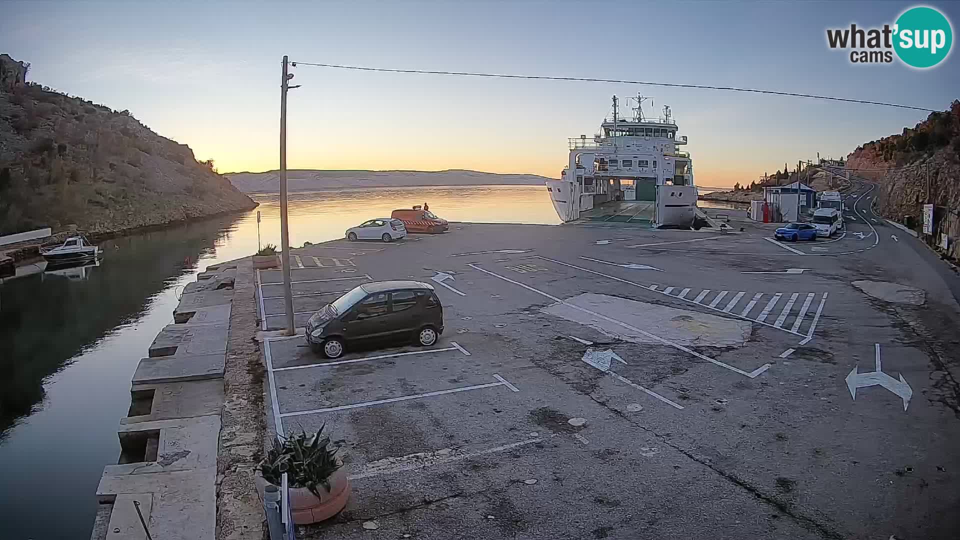 Webcam porto traghetti di Prizna – per l’isola di Pag