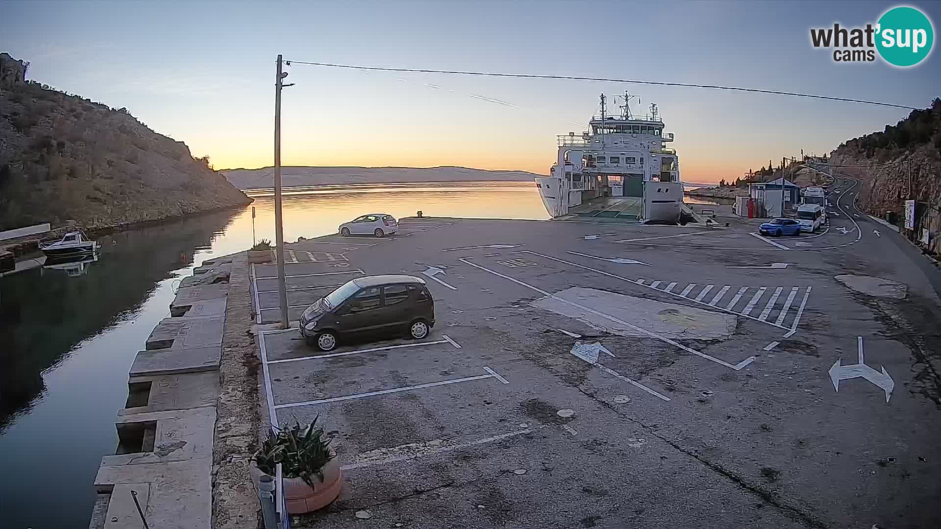 Webcam porto traghetti di Prizna – per l’isola di Pag