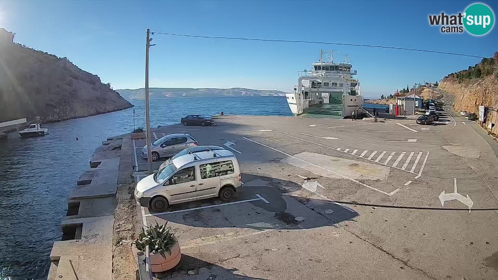 Webcam porto traghetti di Prizna – per l’isola di Pag
