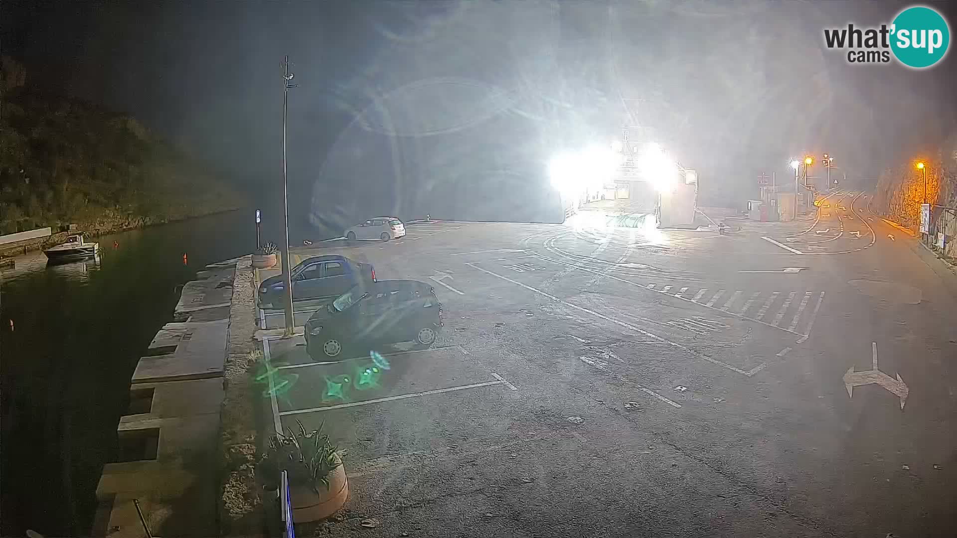 Webcam Fährhafen Prizna – zur Insel Pag