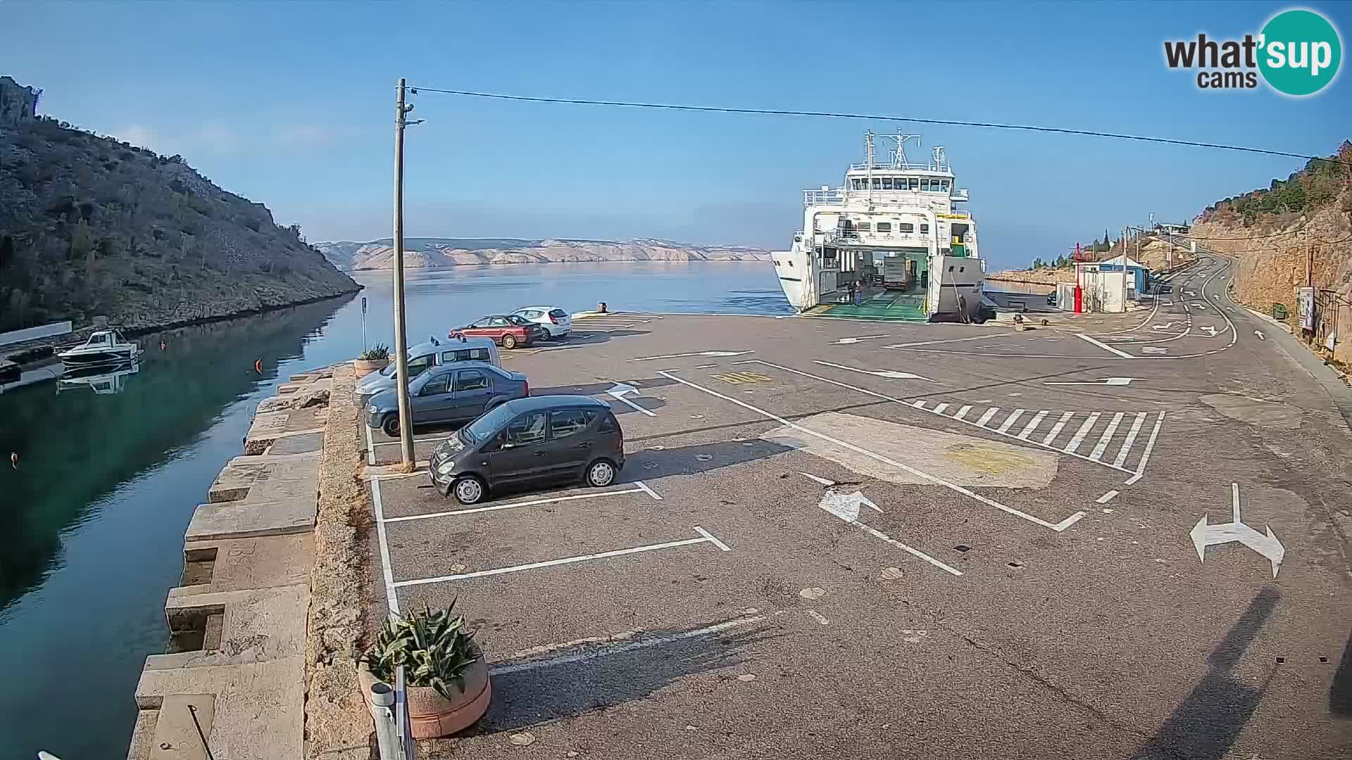 Webcam porto traghetti di Prizna – per l’isola di Pag