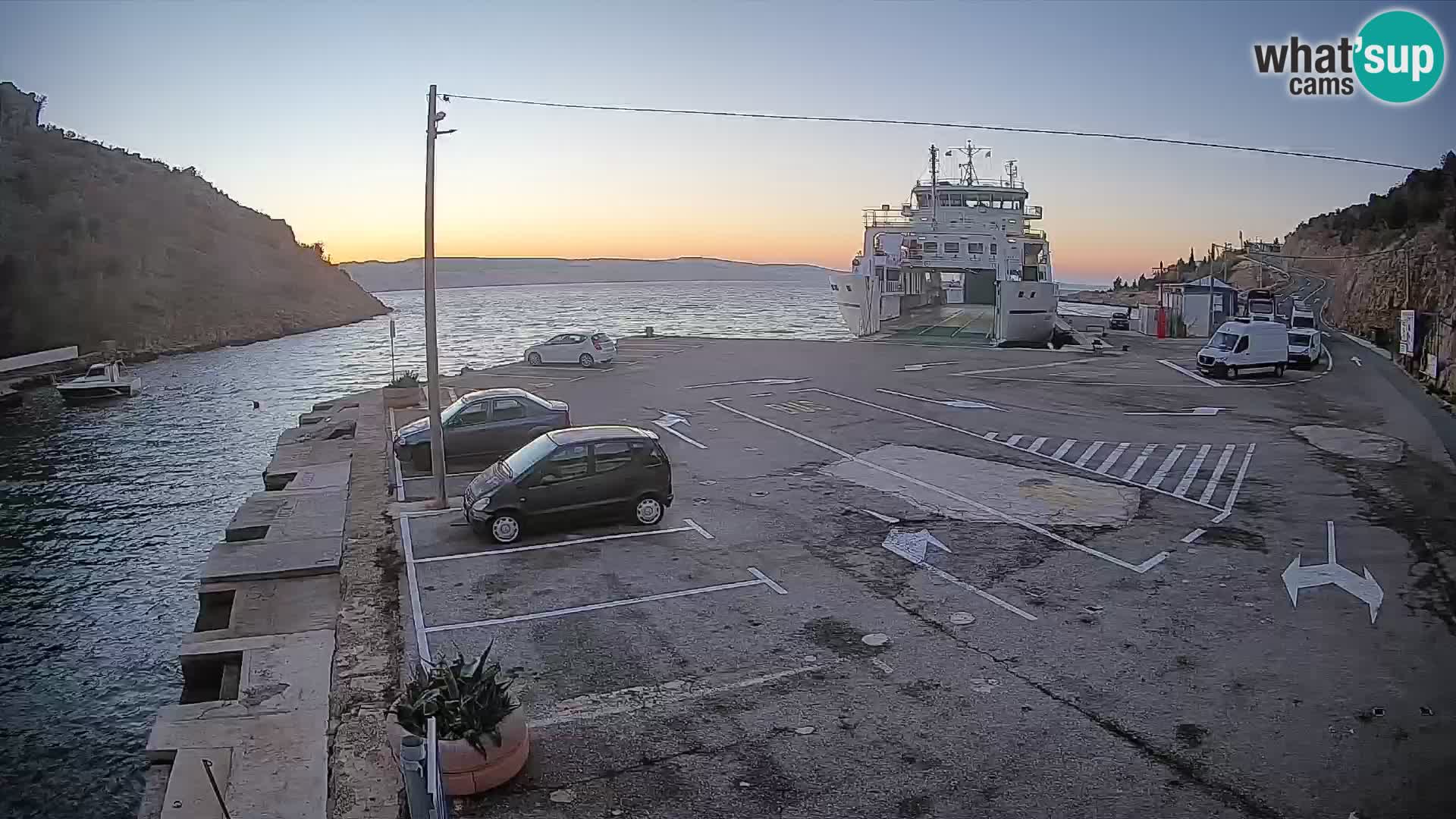 Webcam porto traghetti di Prizna – per l’isola di Pag